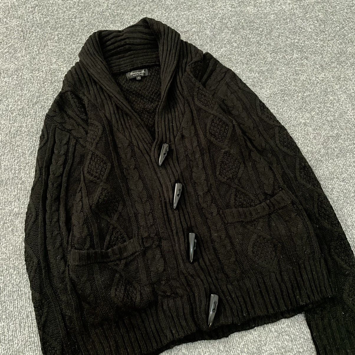 Japanese Brand Berning Sho Black Label Cable Knitted Sweater Cardigan Size US L / EU 52-54 / 3 - 6 Thumbnail