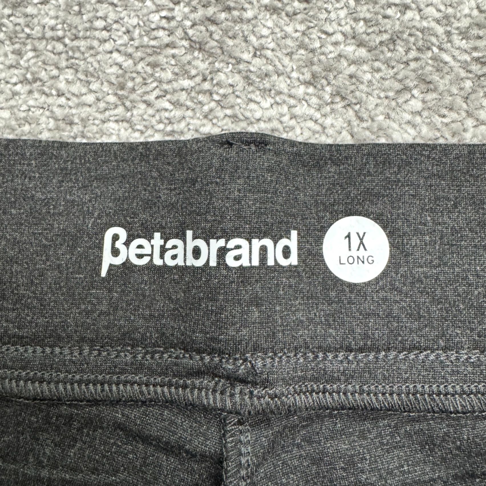 Vintage Betabrand Bootcut Classic Dress Yoga Pants Womens 1X Long Charcoal Stretch NWT Size 40" / US 18 - 7 Thumbnail