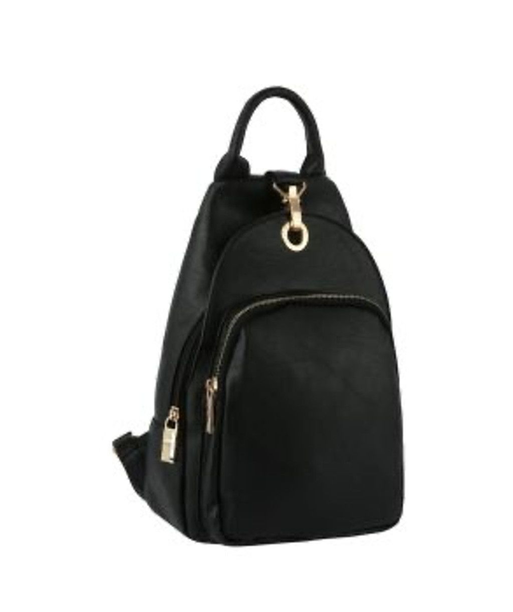 The Unbranded Brand LADIES BACKPACK SLING PURSE BROWN Size ONE SIZE - 3 Thumbnail