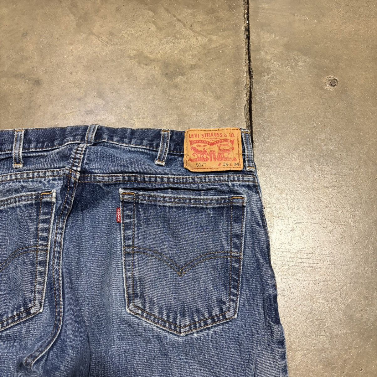 Levi's Vintage 517 Boot Cut Denim Jeans Faded Distressed Grunge Size US 34 / EU 50 - 12 Thumbnail