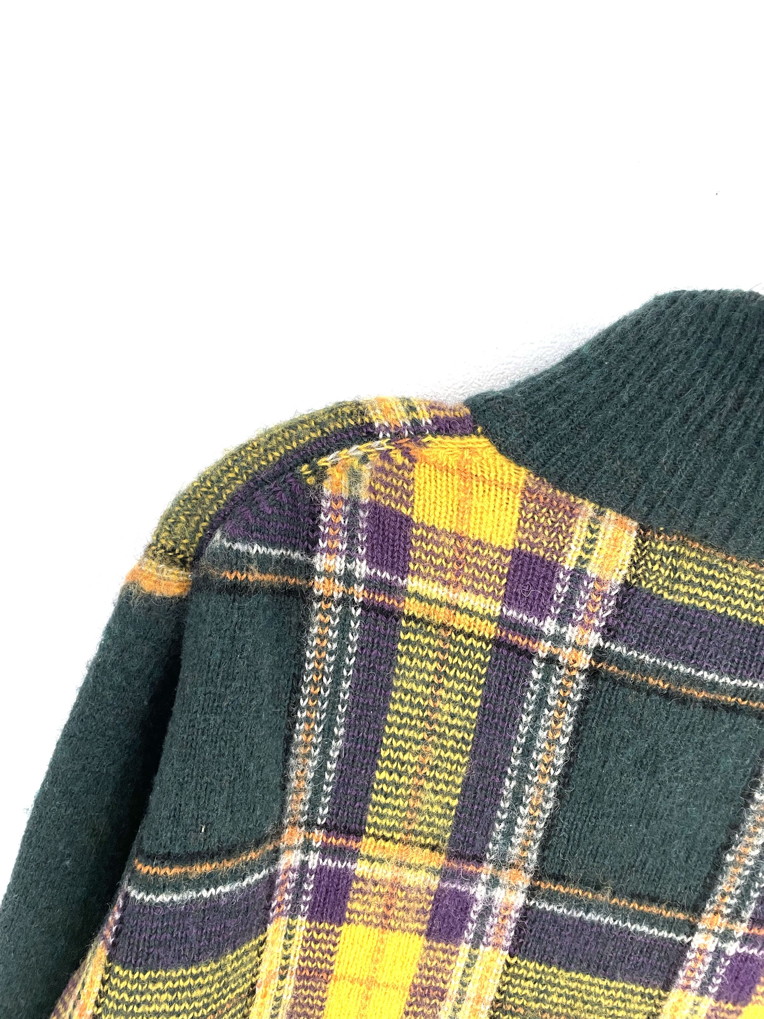 Yohji Yamamoto Against All Risks Checkered Zip Sweater Size US L / EU 52-54 / 3 - 9 Thumbnail