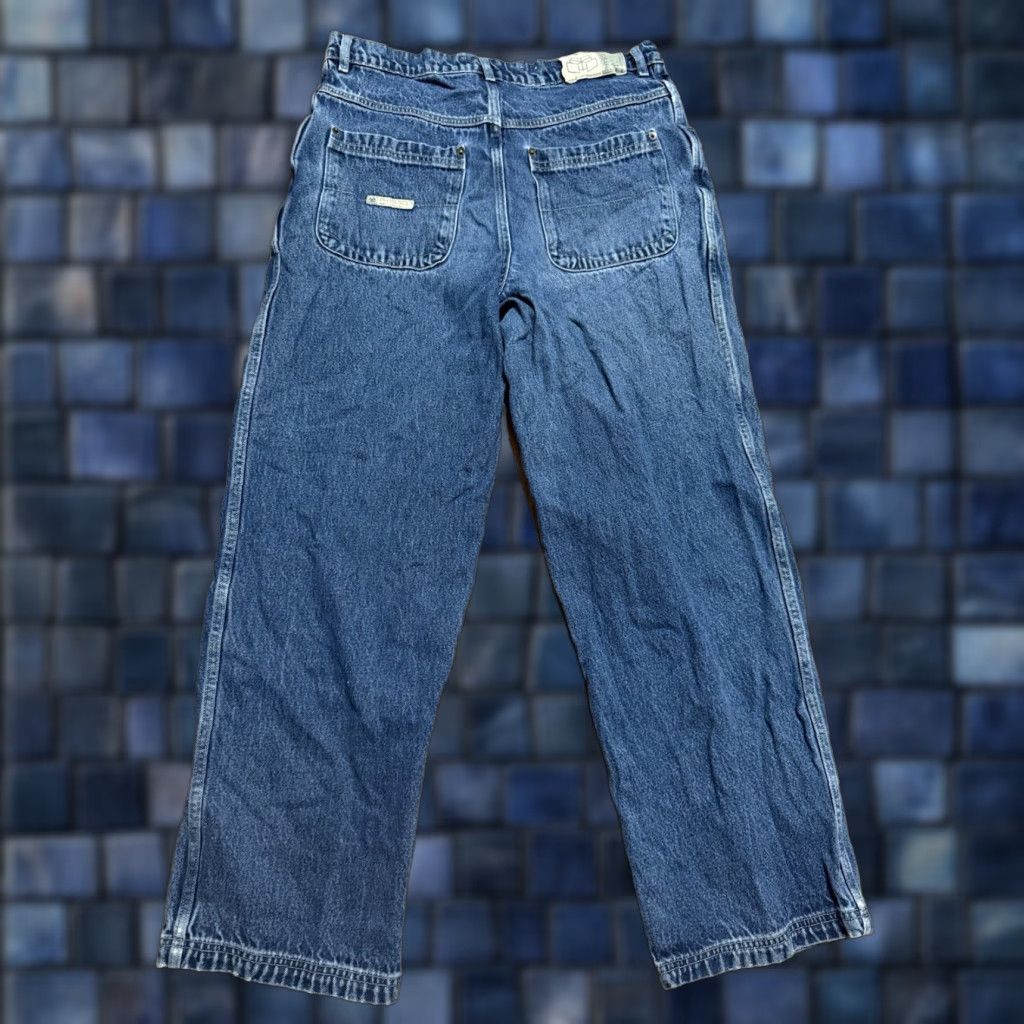 Denime VINTAGE Y2K PHYS.SCI Physical Science Jeans 34x34 Blue Denim Baggy 90s Mens Jeans Wide-Leg Mens Size US 34 / EU 50 - 1 Thumbnail