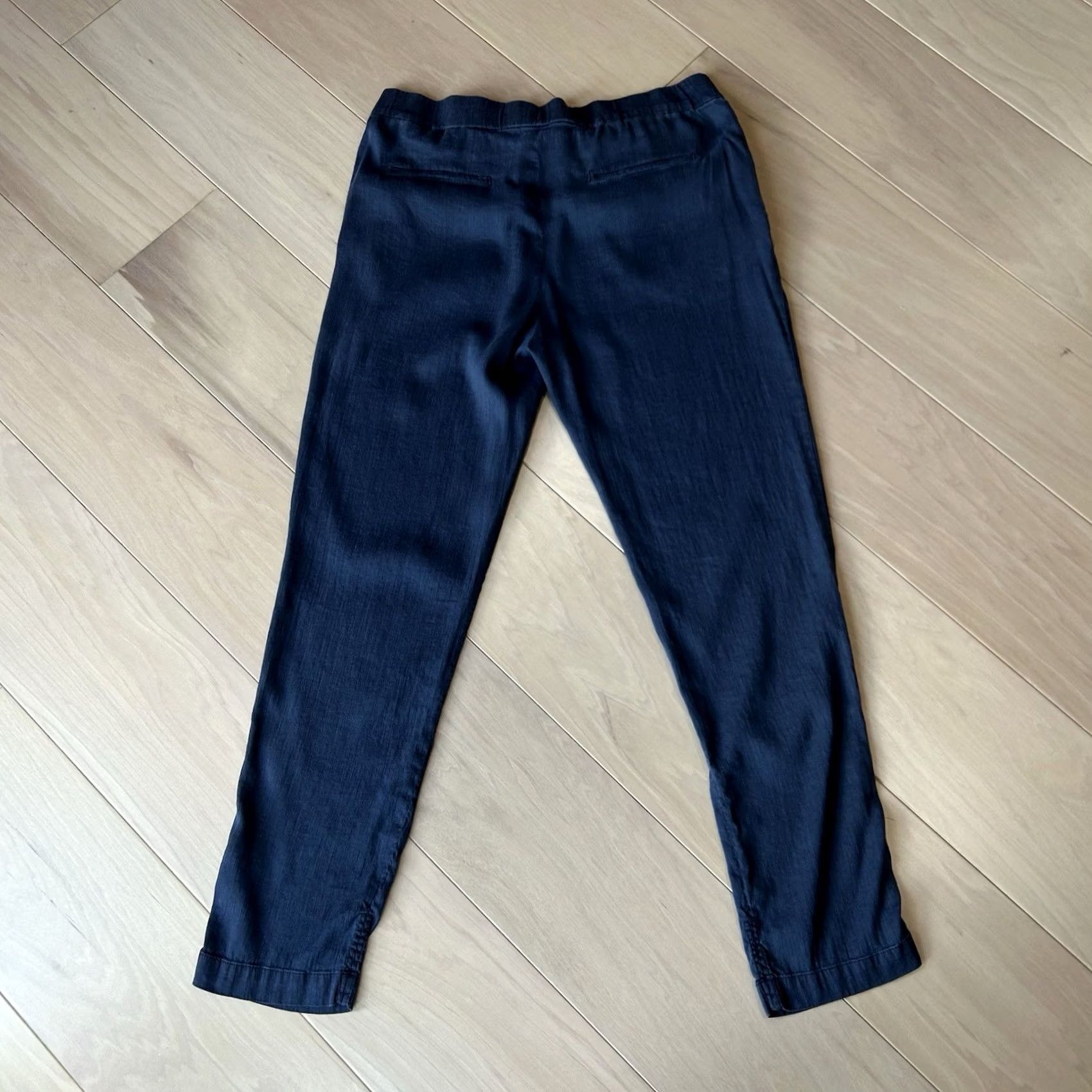 Vince Vince Belted Linen Trouser Blue Pants Women's Large Size 36" / US 14 / IT 50 - 2 Thumbnail