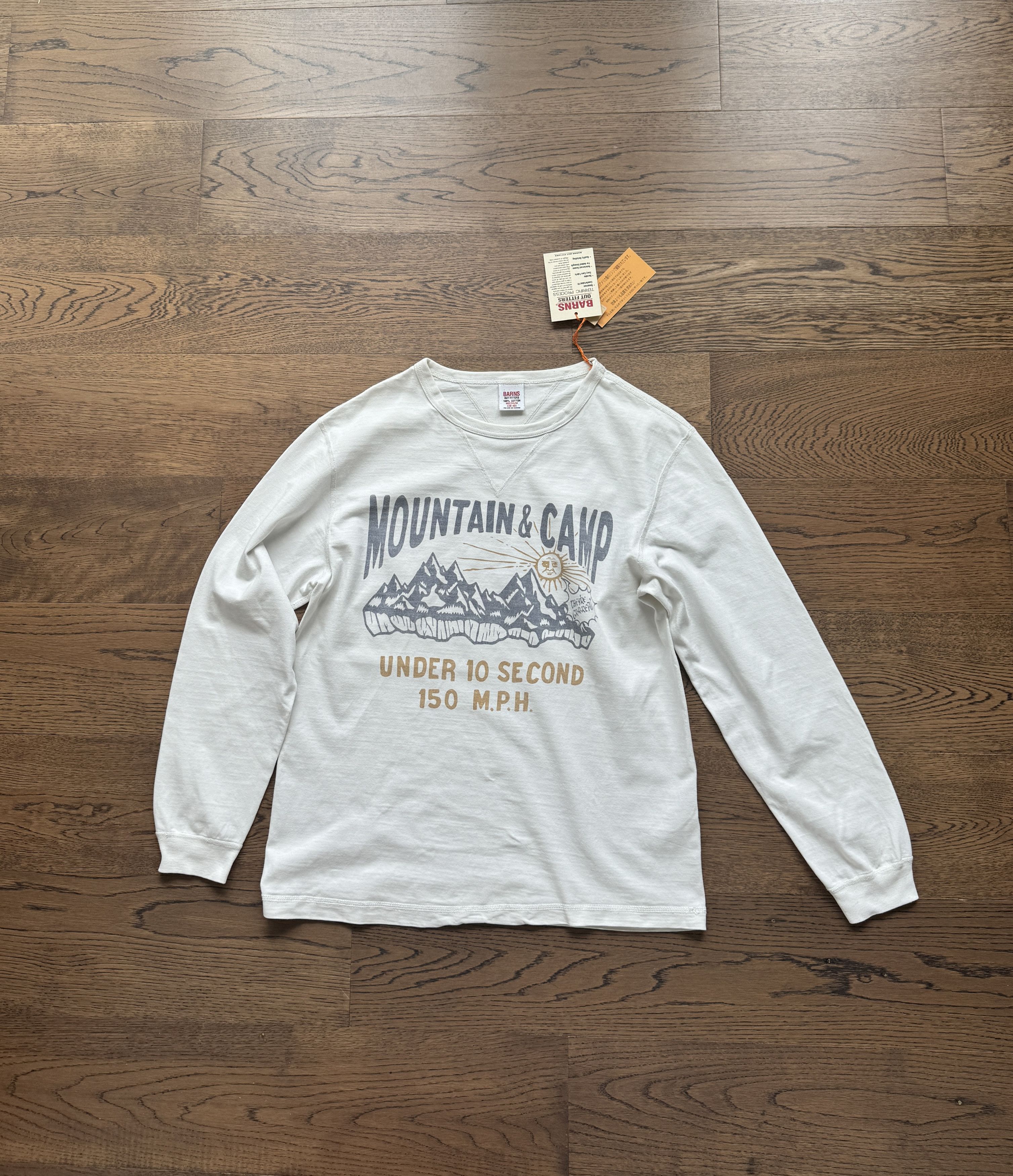 BARNS OUTFITTERS Barns Japan Mens Double V Gusset COZUN Long Sleeve T Shirt Size US M / EU 48-50 / 2 - 14 Thumbnail