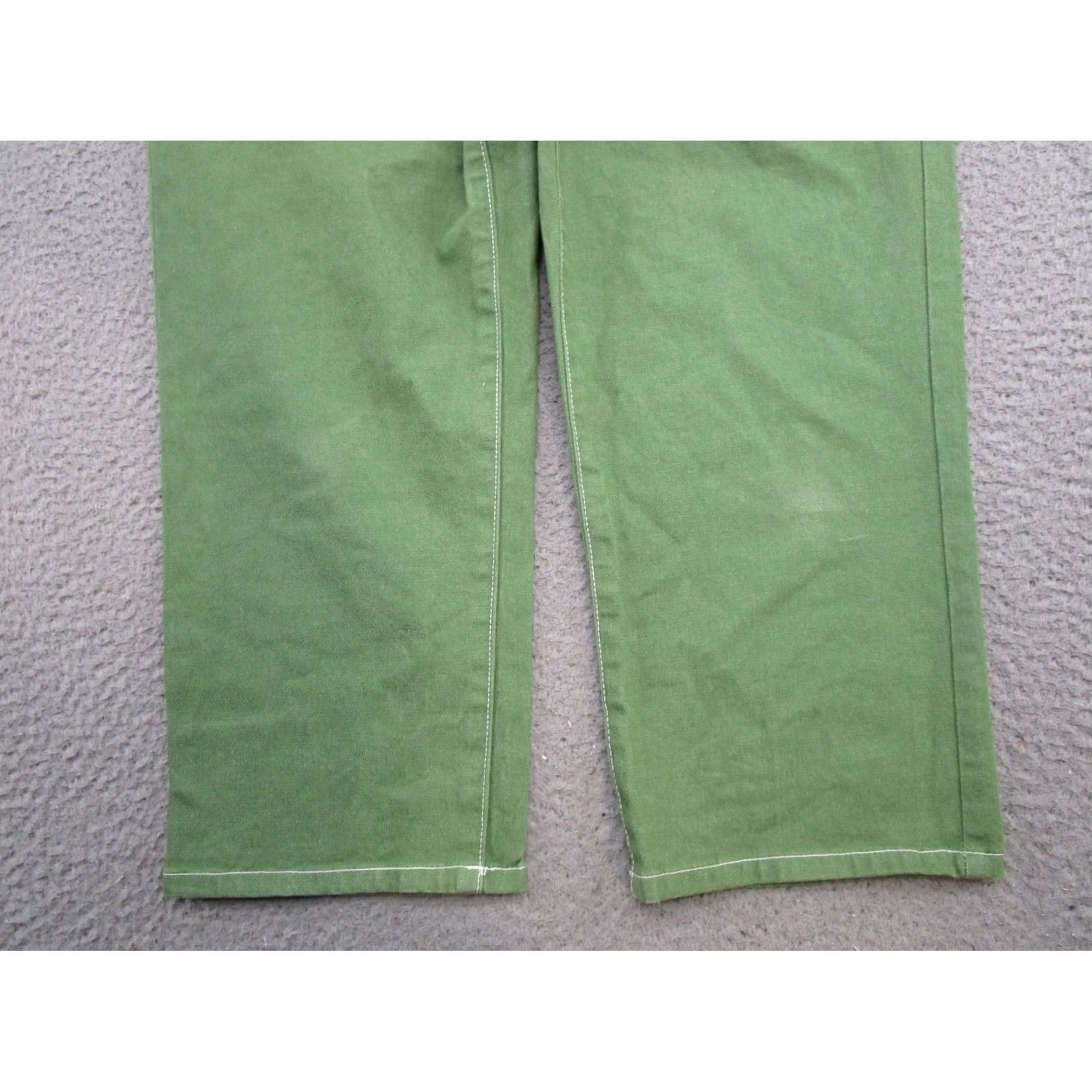 Lands' End Lands' End Modern Fit Capri Boot Leg Jeans 10P Green Denim Cotton 5-Pocket Womens Capris 10 Petite Used Size 32" / US 10 / IT 46 - 2 Thumbnail