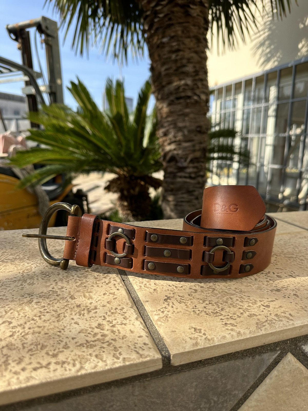 Dolce & Gabbana Dolce&Gabbana Belt Leather Brown Size ONE SIZE - 1 Thumbnail