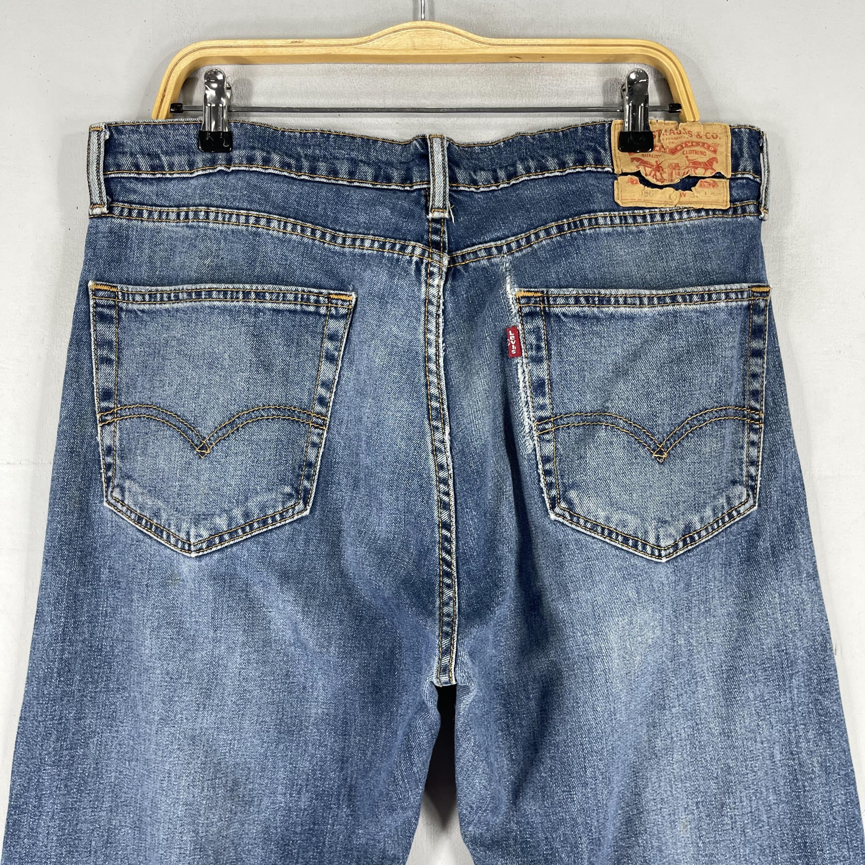 Levi's × Vintage Size 36 Vintage Levis 505 Distressed Reinforced Jeans Size US 36 / EU 52 - 9 Thumbnail