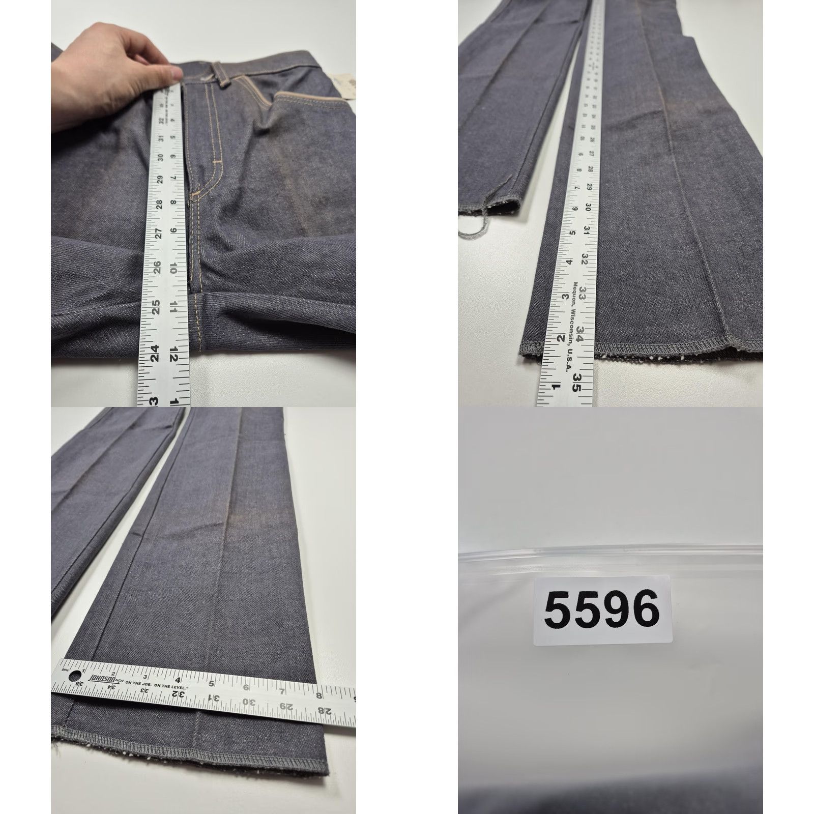 Bill Blass VTG Bill Blass Jeans Mens 29x35 Blue Straight Leg Denim Casual Slacks USA NWT Size US 29 - 9 Thumbnail