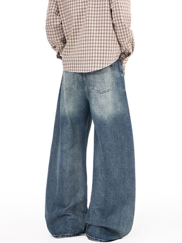 Vintage American retro washed whiskered cleanfit jeans Size US 32 / EU 48 - 5 Thumbnail