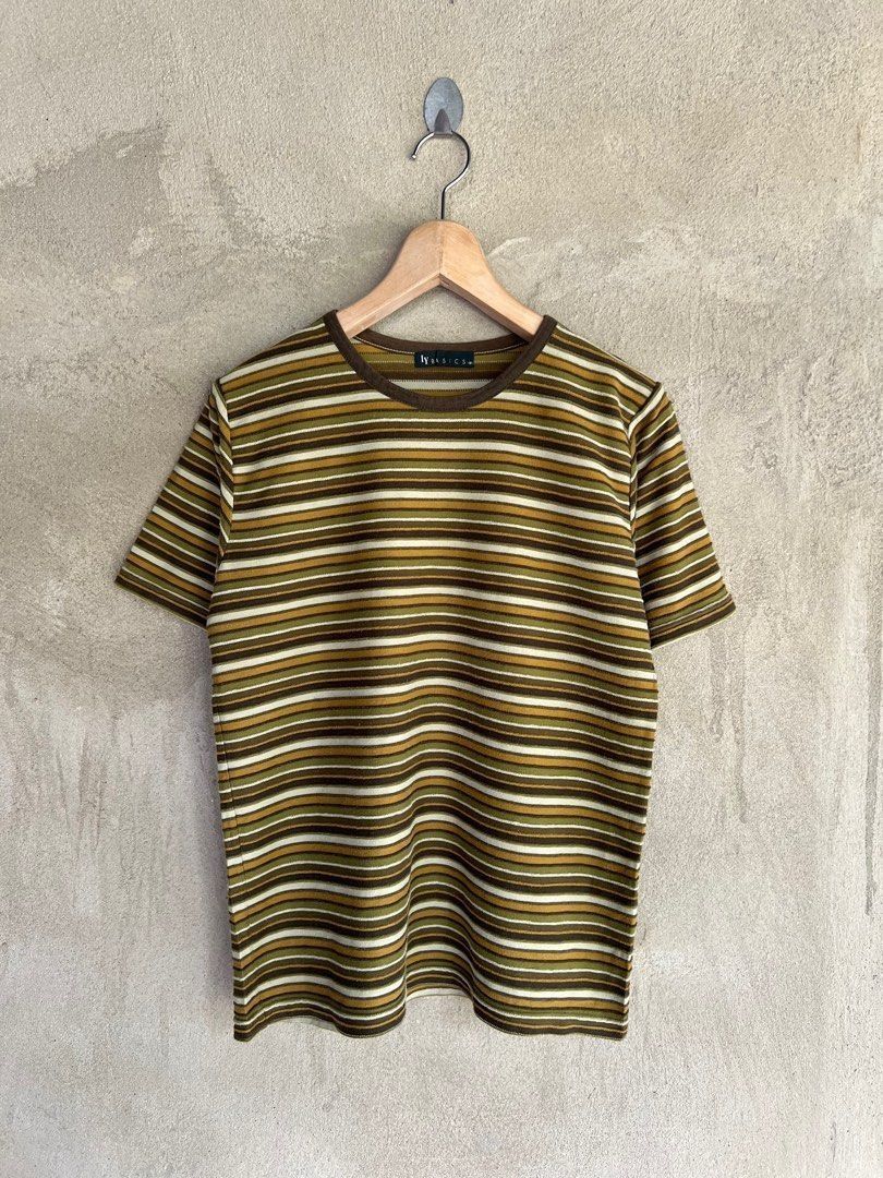 Vintage vintage Iy Basics Striped Tshirt Size US S / EU 44-46 / 1 - 2 Thumbnail