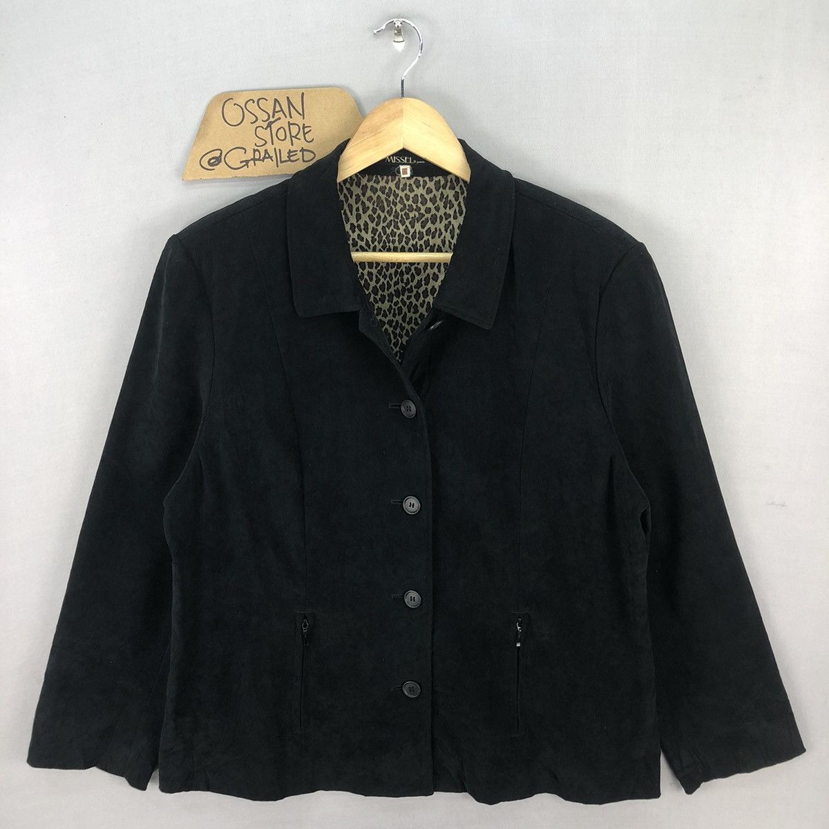 Japanese Brand Japanese Brand Missel Leopard Print Lining Button Up Jacket Size M / US 6-8 / IT 42-44 - 1 Thumbnail