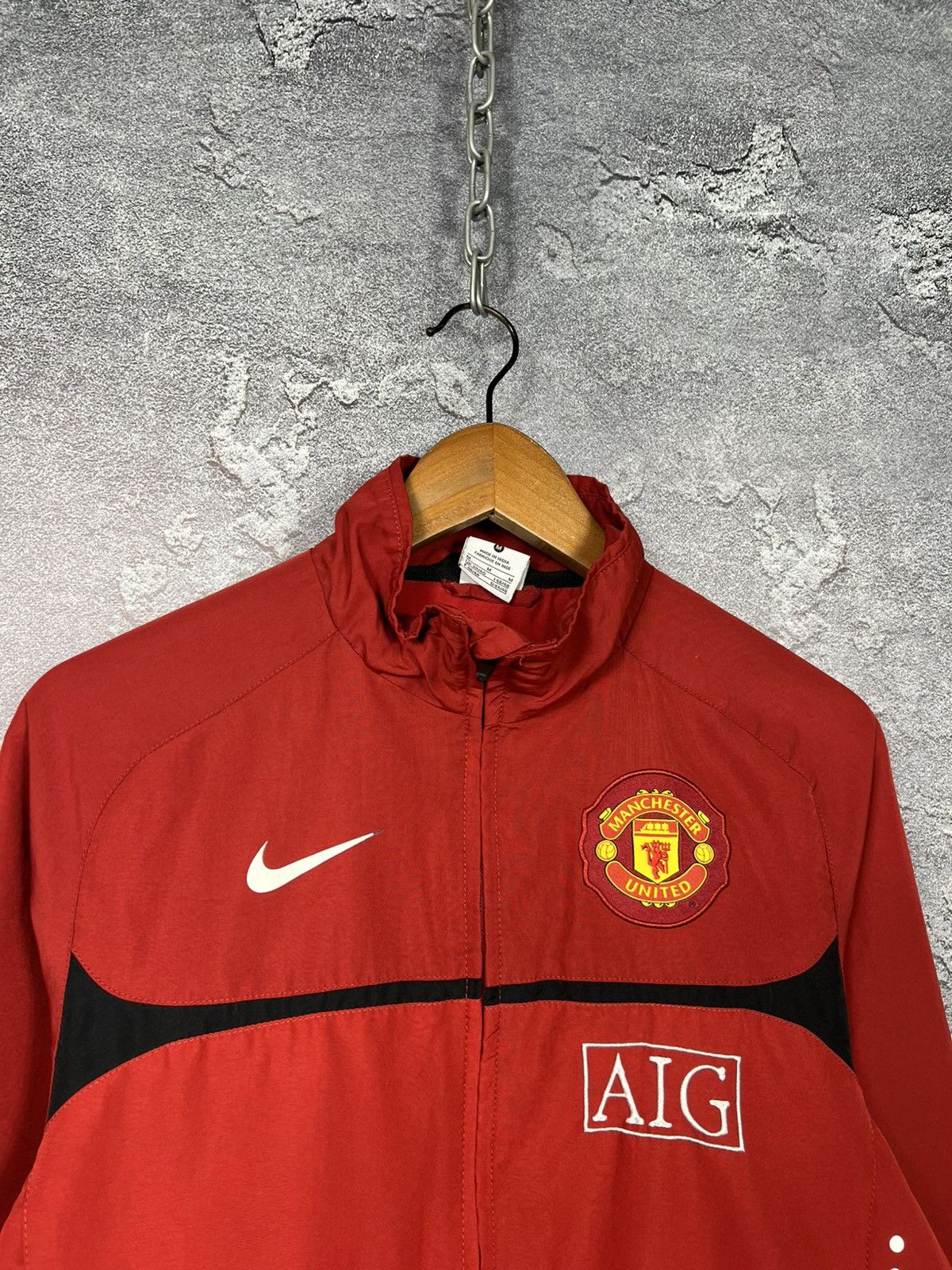 Nike Vintage 2009 Nike Manchester United Nylon Track Top Jacket Size US S / EU 44-46 / 1 - 3 Thumbnail
