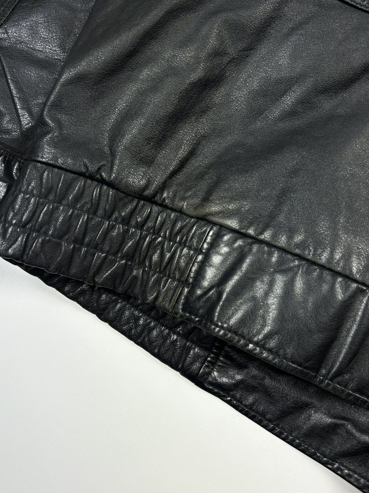 Avirex × Belstaff × Harley Davidson Vintage Leather Bomber Jacket Frey made in Korea Size US XL / EU 56 / 4 - 16 Thumbnail
