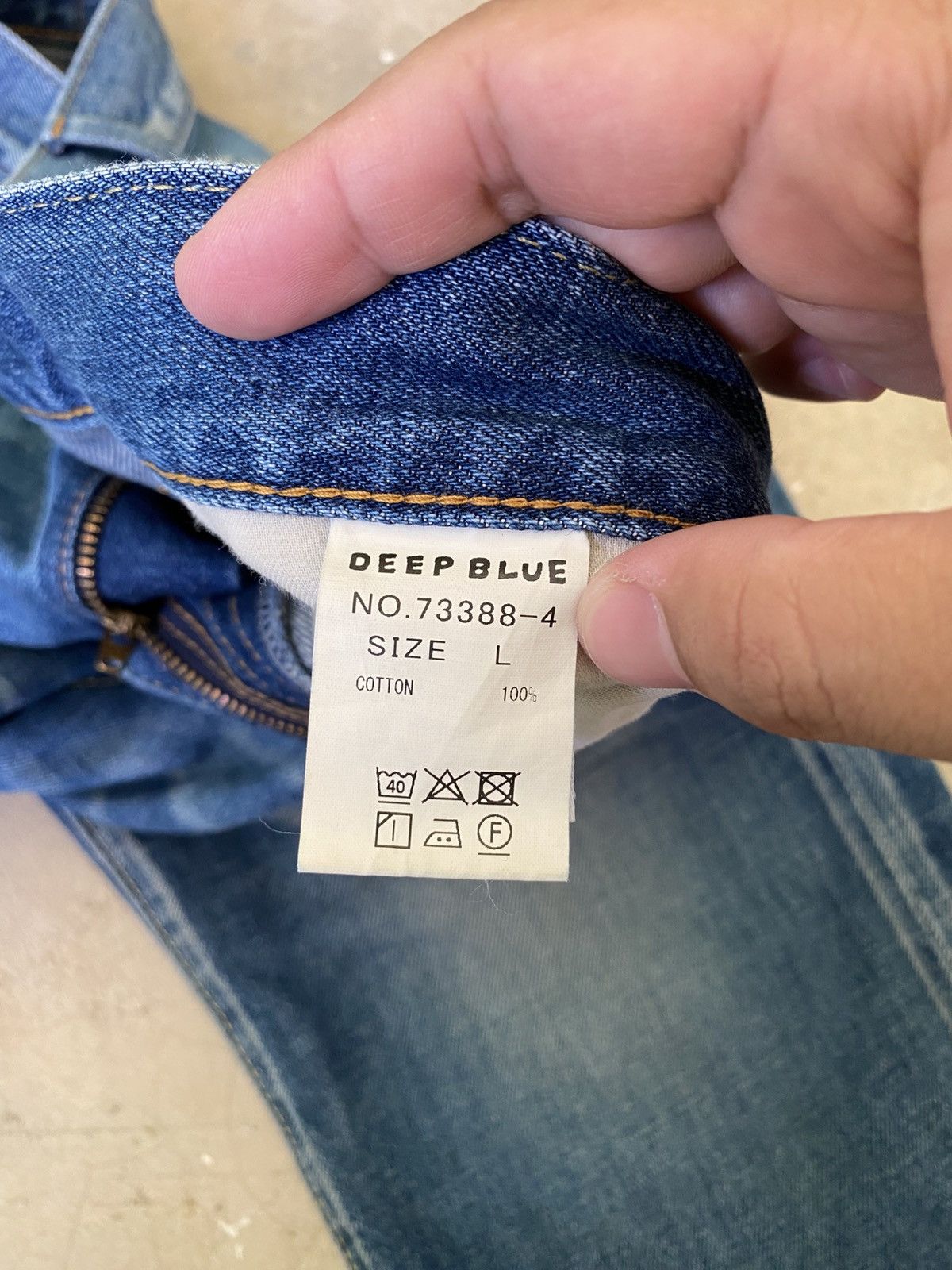 Japanese Brand Deep Blue Japan Selvedge Faded Denim Jeans W34 Size US 34 / EU 50 - 6 Thumbnail