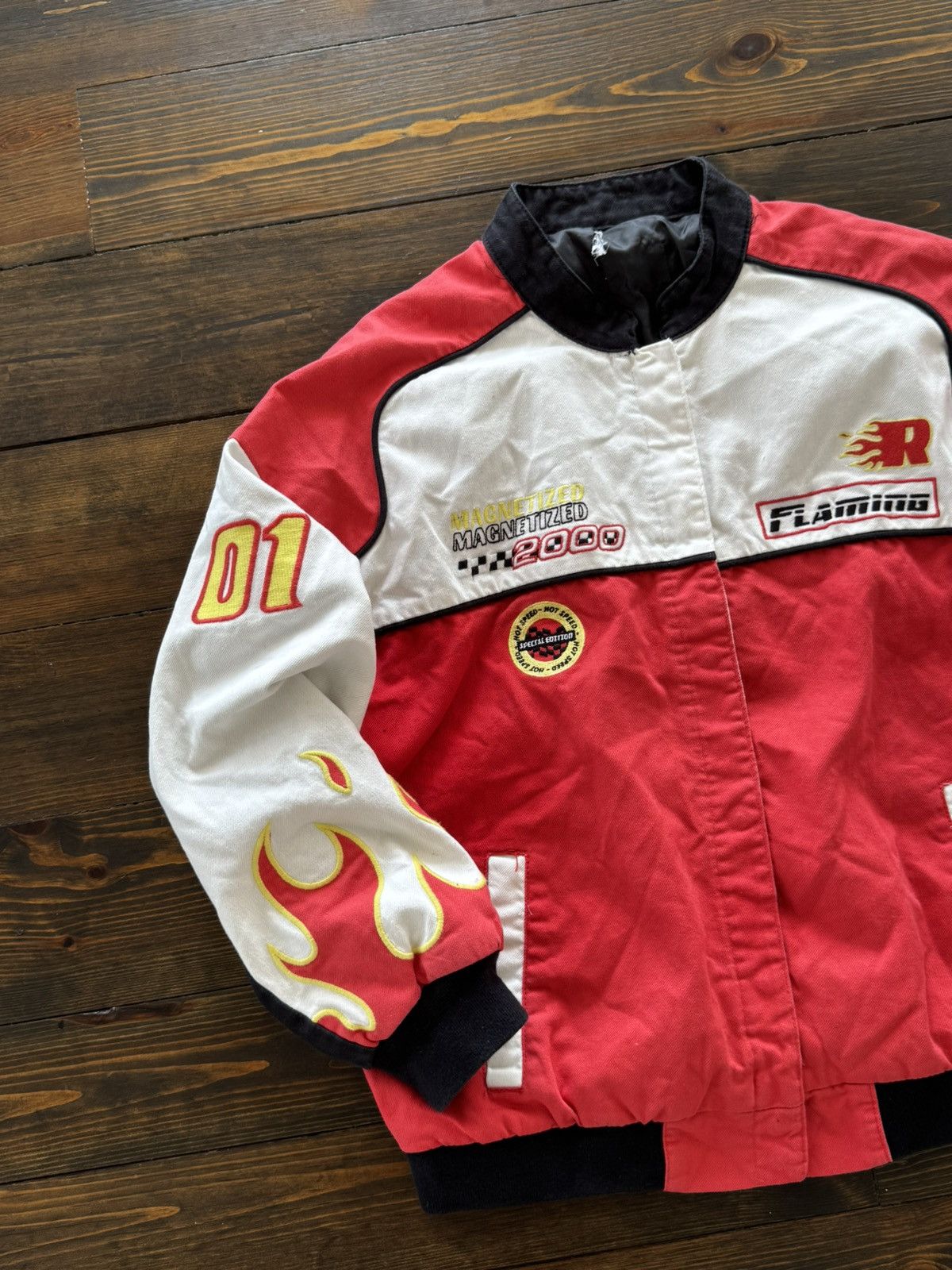 Hysteric Glamour Y2K 00s Aesthetic Patchwork Racing Jacket Size US M / EU 48-50 / 2 - 4 Thumbnail