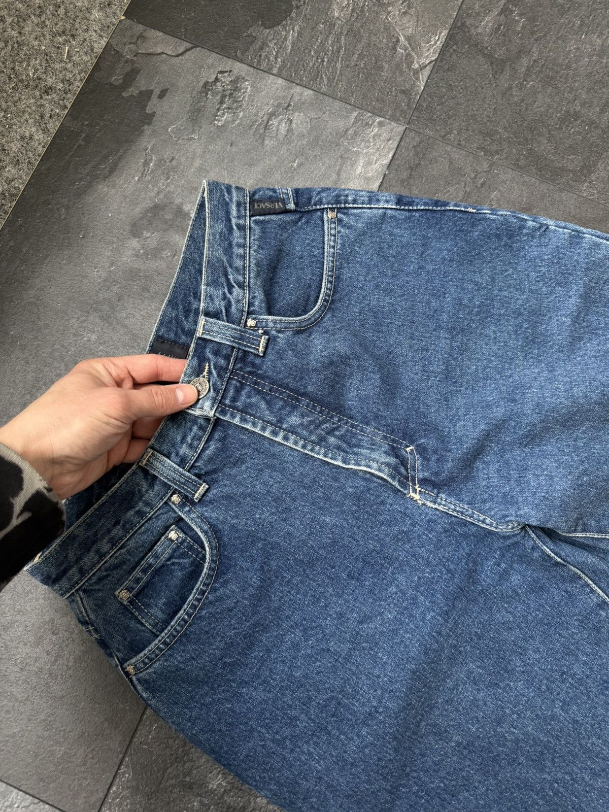 Versace Vintage blue denim Versace rare jeans Size US 30 / EU 46 - 6 Thumbnail