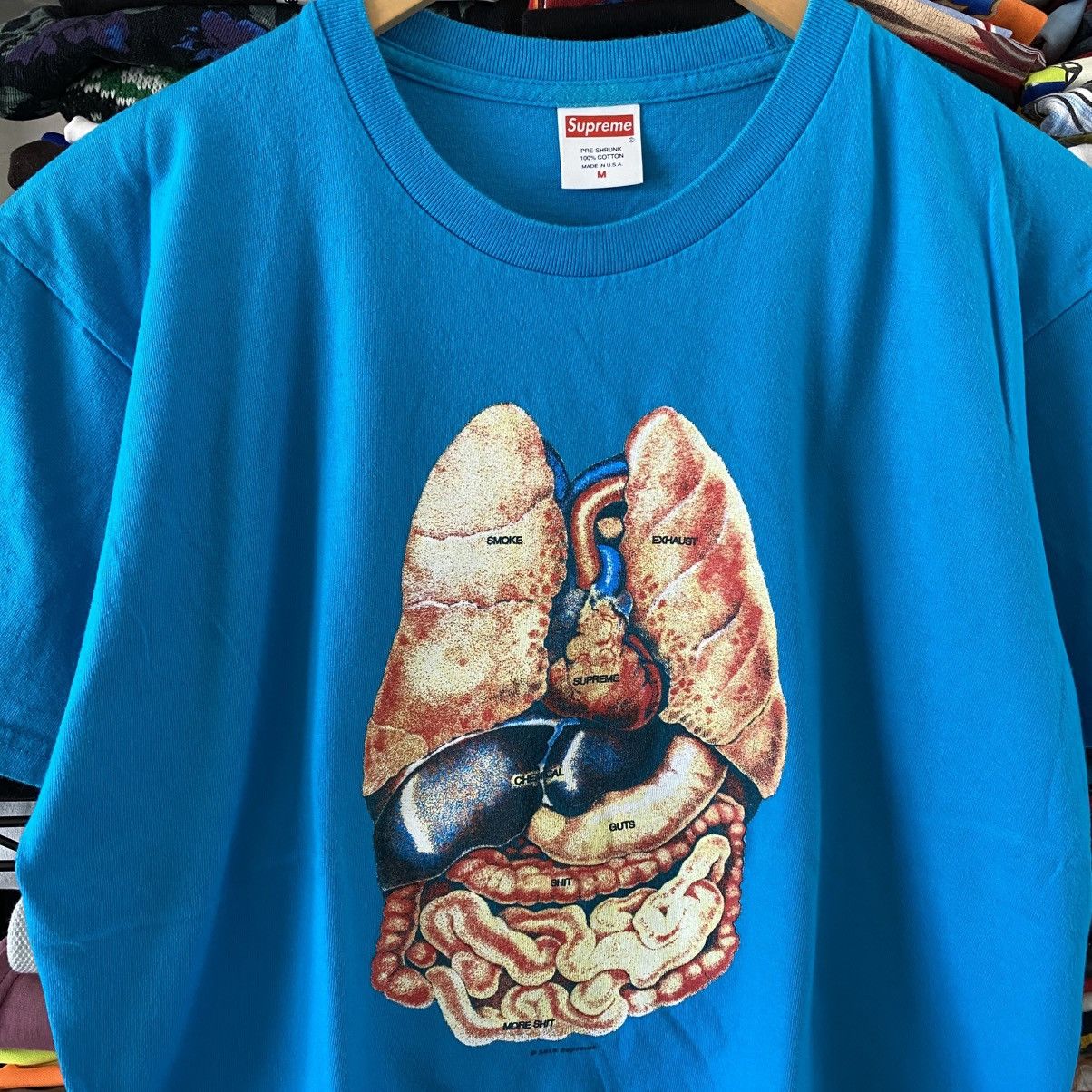 Supreme Supreme Guts T-Shirt Bright Blue 2018 Grunge Punk Y2K Size US M / EU 48-50 / 2 - 2 Thumbnail