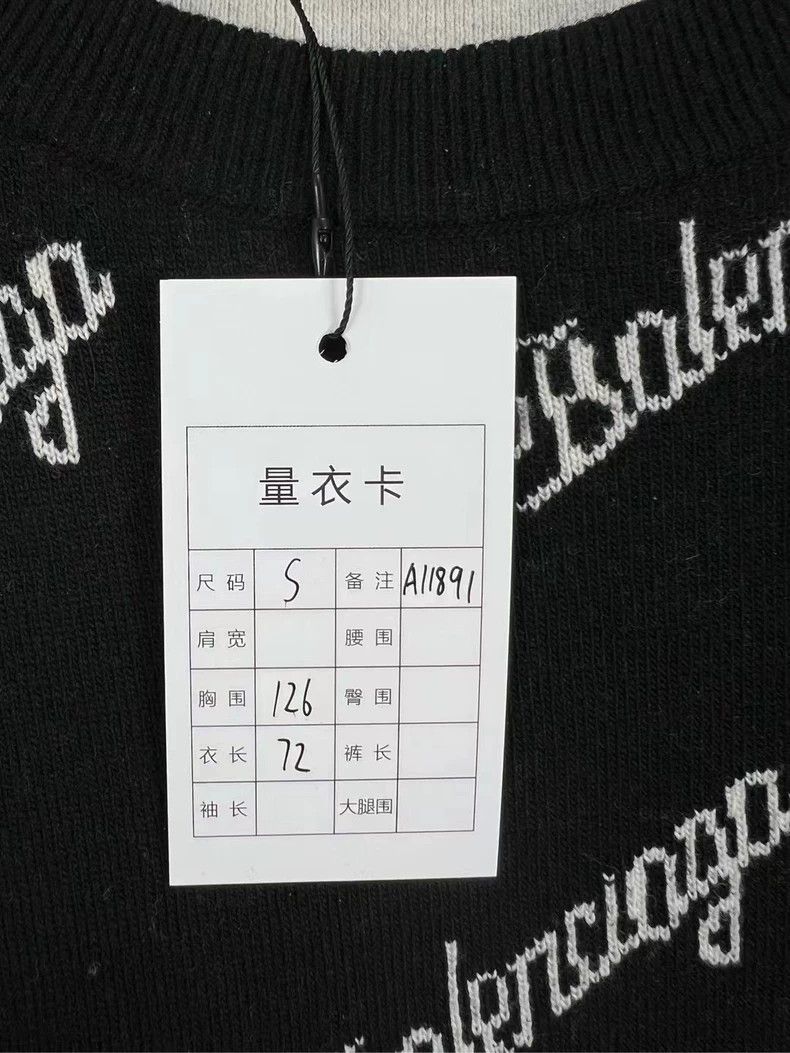 Balenciaga Balenciaga Bullet screen alphabet sweater 2503-Nextarrow Size US S / EU 44-46 / 1 - 5 Thumbnail
