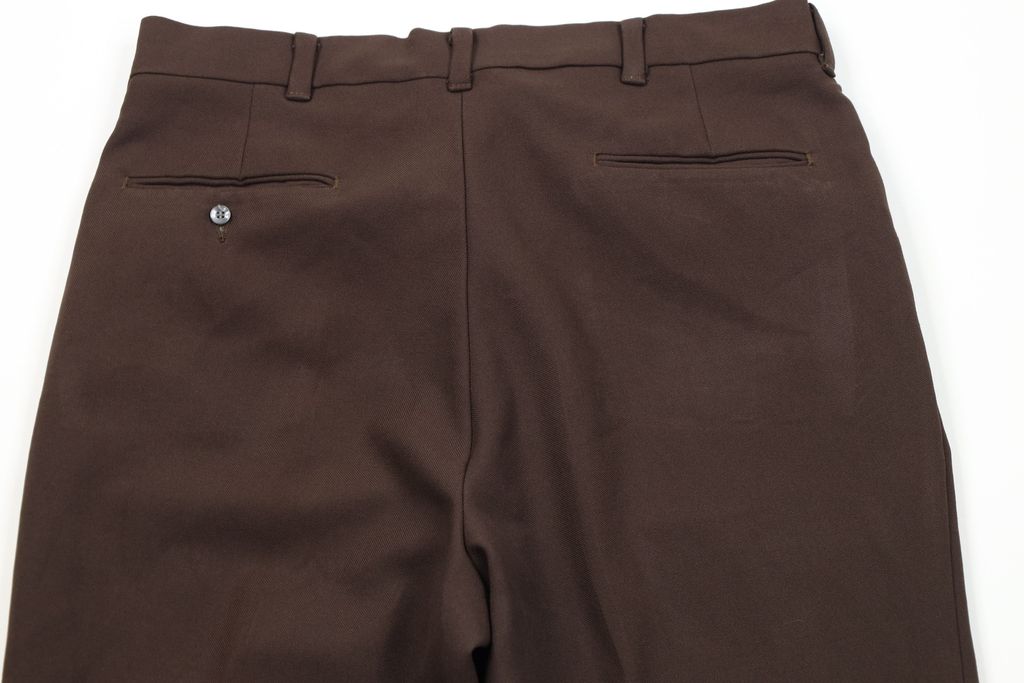 Vintage Vintage 70s Streetwear Bell Bottoms Chino Pants Brown USA Size US 36 / EU 52 - 10 Thumbnail