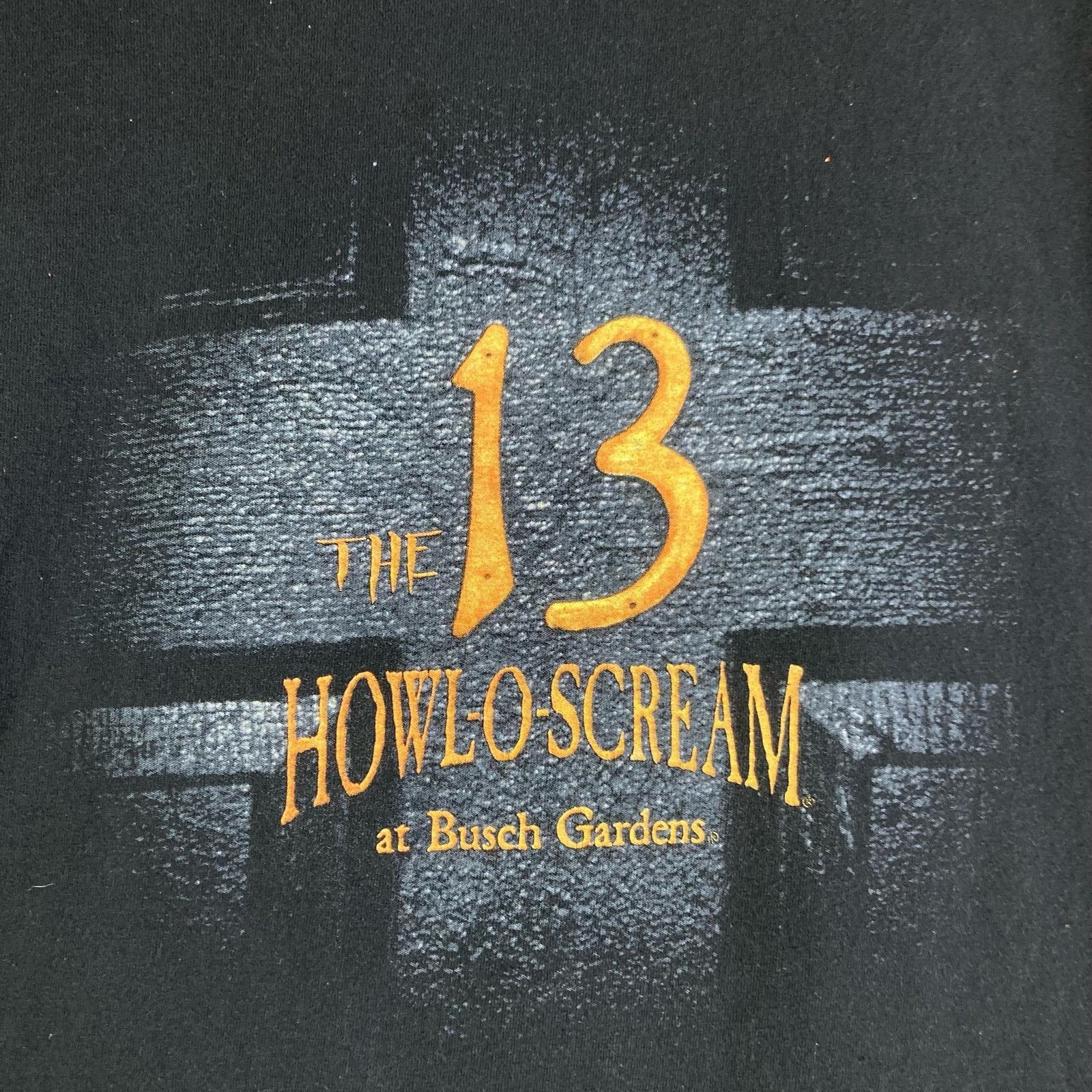 Other Busch Gardens Howl O Scream The 13 Halloween T-Shirt Mens L Size US L / EU 52-54 / 3 - 3 Thumbnail