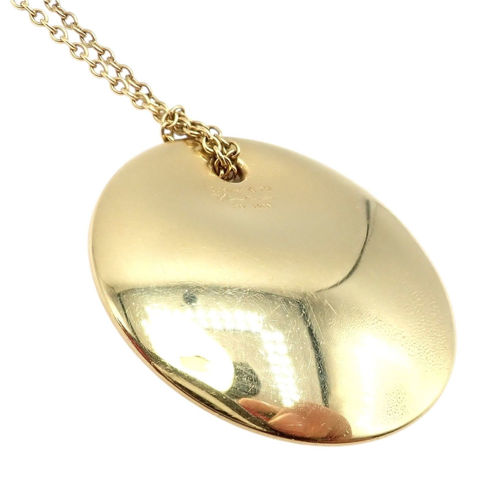 Tiffany & Co. Tiffany & Co Peretti 18k Yellow Gold Disc Pendant Necklace Size ONE SIZE - 10 Thumbnail