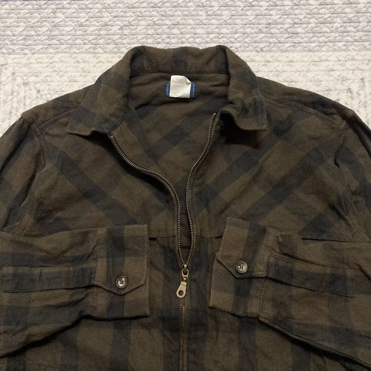 Japanese Brand × Vintage × Woolrich Woolen Mills Rare Vintage Woolrich Checkered Zipper Jacket Size US M / EU 48-50 / 2 - 2 Thumbnail