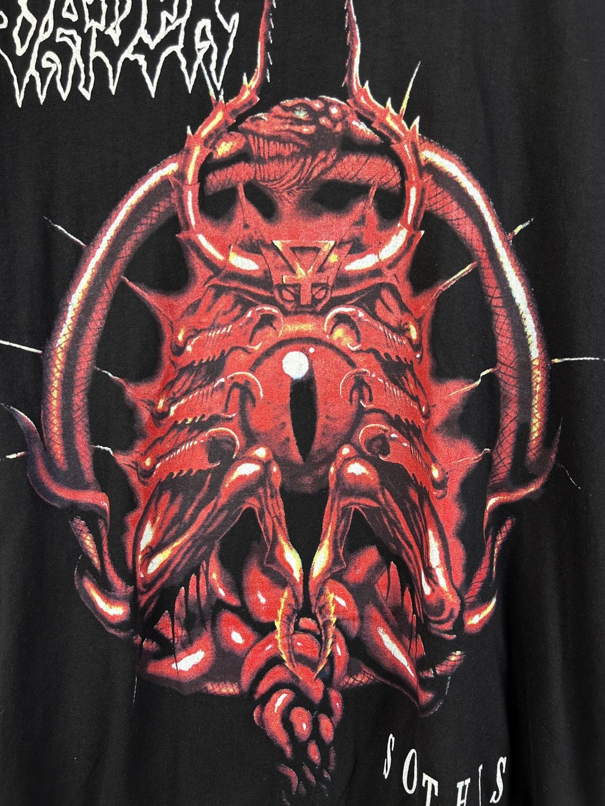 Band Tees 90s Vintage Vader 1995 Sothis Death Metal Band T-Shirt Size US L / EU 52-54 / 3 - 3 Thumbnail