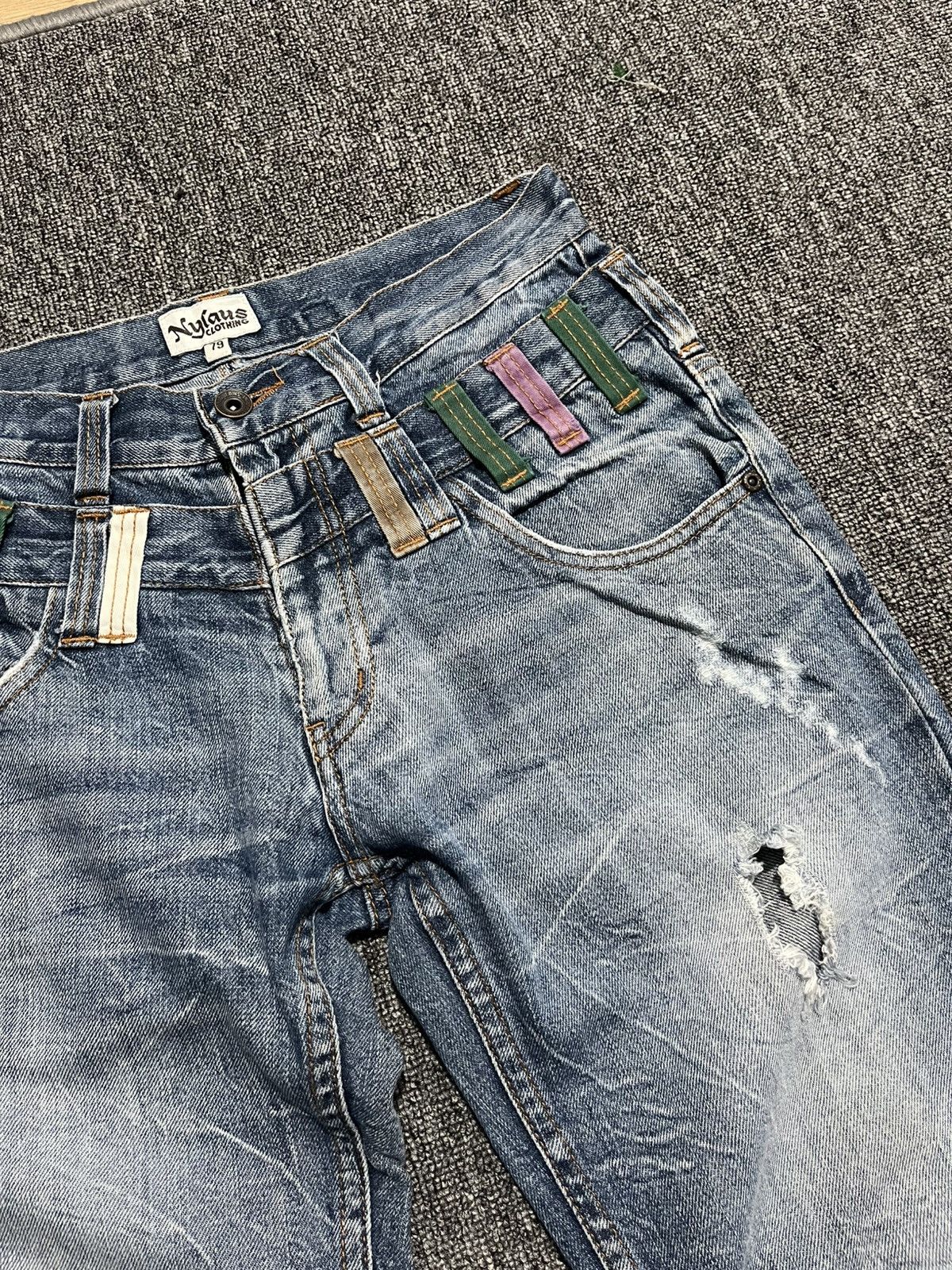 PPFM 2000s nylaus double waist jeans y2k mudwash lgb kmrii Size US 31 - 5 Thumbnail
