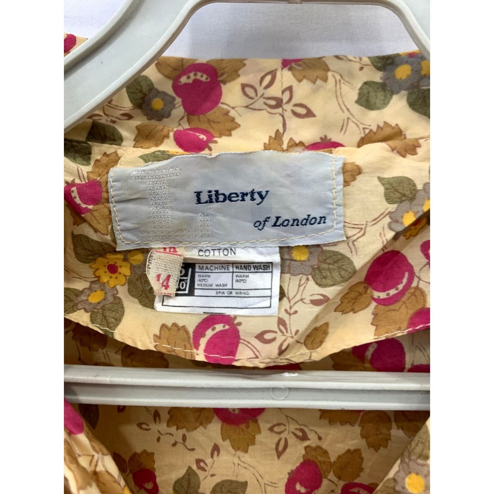 Liberty London VINTAGE Liberty of London Floral Shirt Dress Midi Cotton Button Front Multicolour UK 14 Womens Size XL / US 12-14 / IT 48-50 - 3 Thumbnail