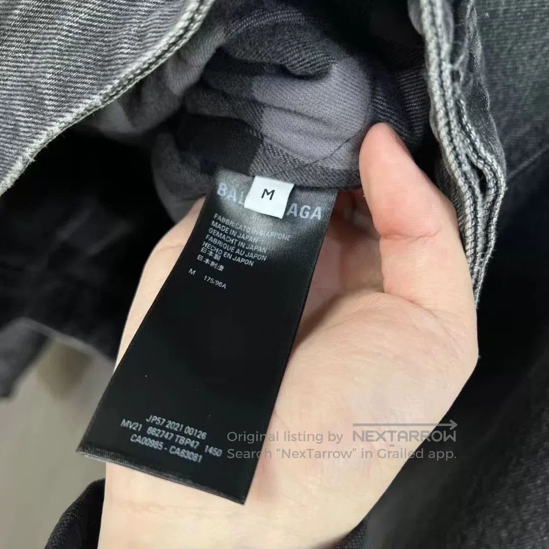 Balenciaga balenciaga denim jacket with irregular pattern. Size US M / EU 48-50 / 2 - 5 Thumbnail