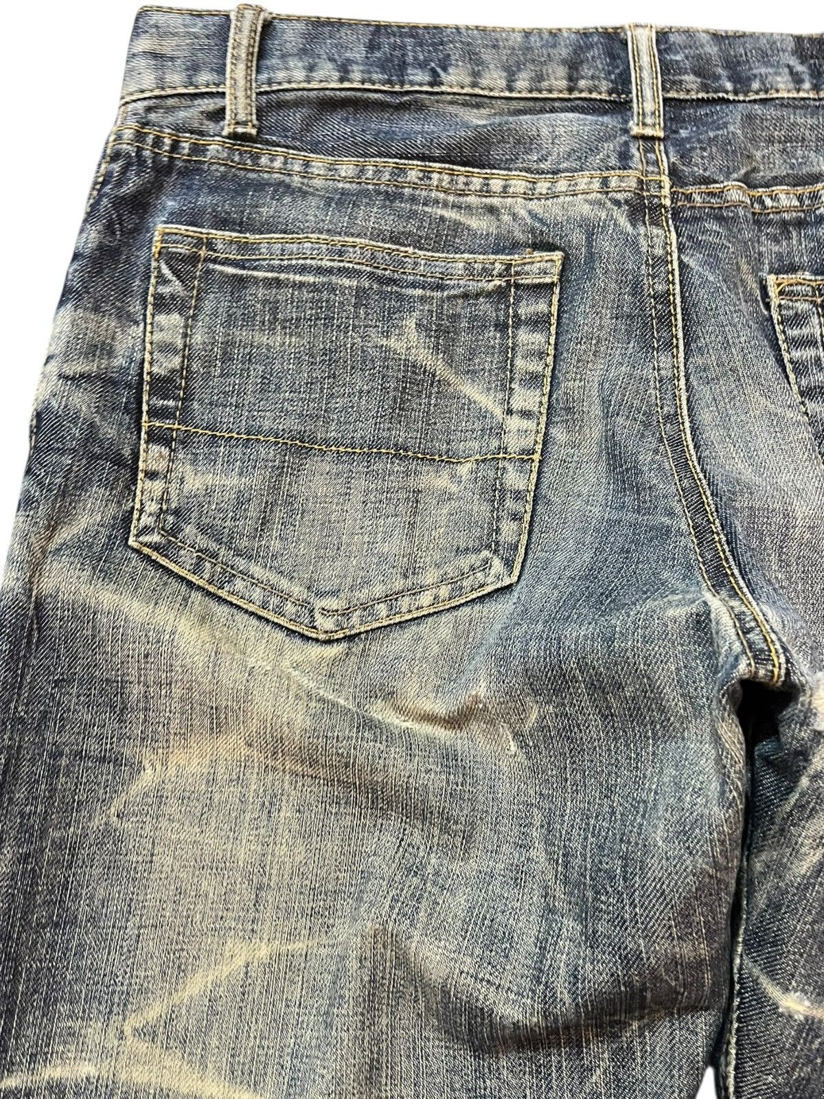 Japan Blue Vintage Men’s Mellrose Flare Mudwash Honeycomb Denim Size US 32 / EU 48 - 7 Thumbnail