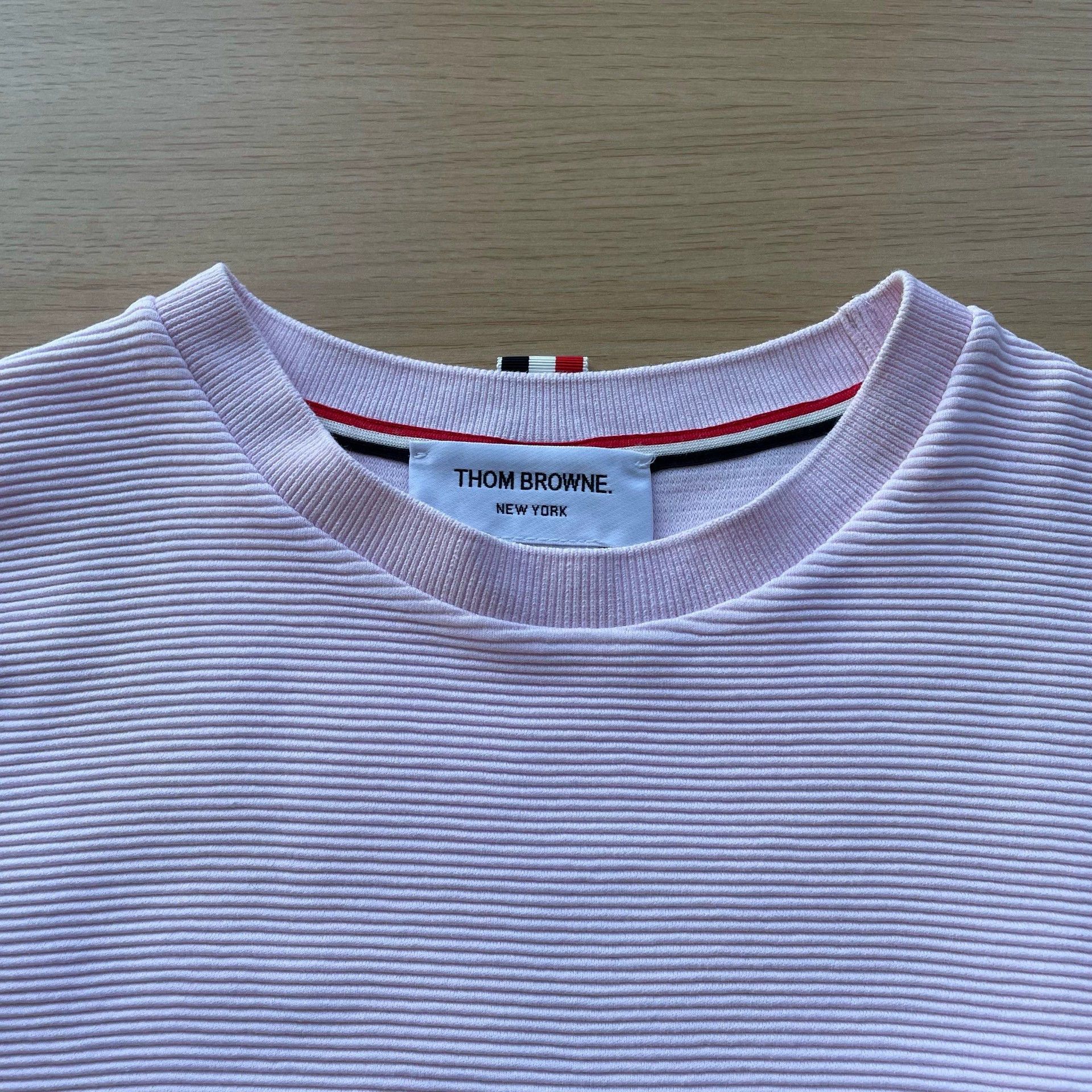 Thom Browne THOM BROWNE Classic 4-Bar Stripe Pink Sweatshirt Women's 36 Size XS / US 0-2 / IT 36-38 - 3 Thumbnail