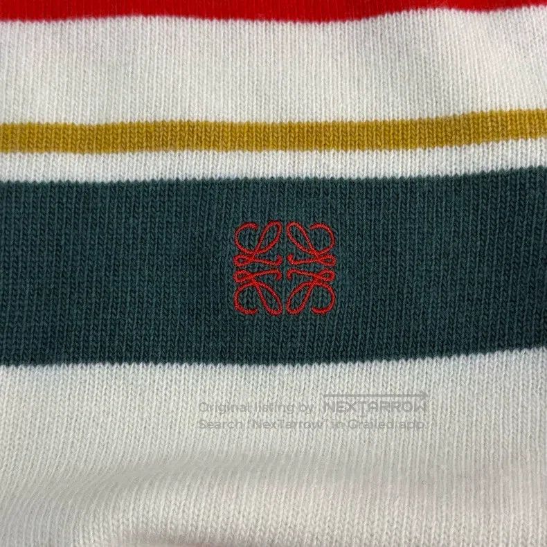 Loewe Loewe Striped and colored chest embroidery wool sweater Size S / US 4 / IT 40 - 7 Thumbnail