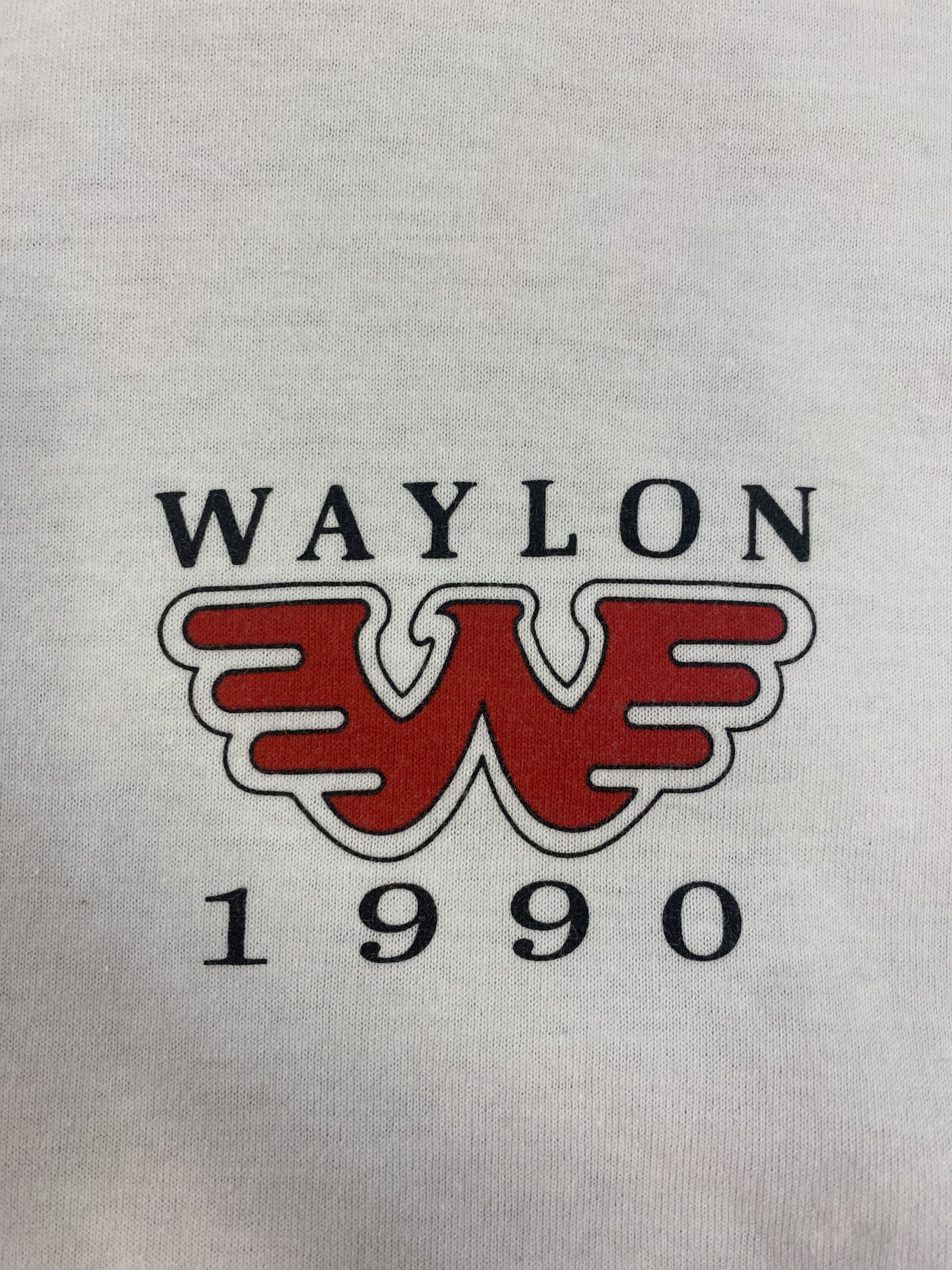 Other 1990 Waylon Jennins Single Stitch Tour Tee Size US XXL / EU 58 / 5 - 5 Thumbnail