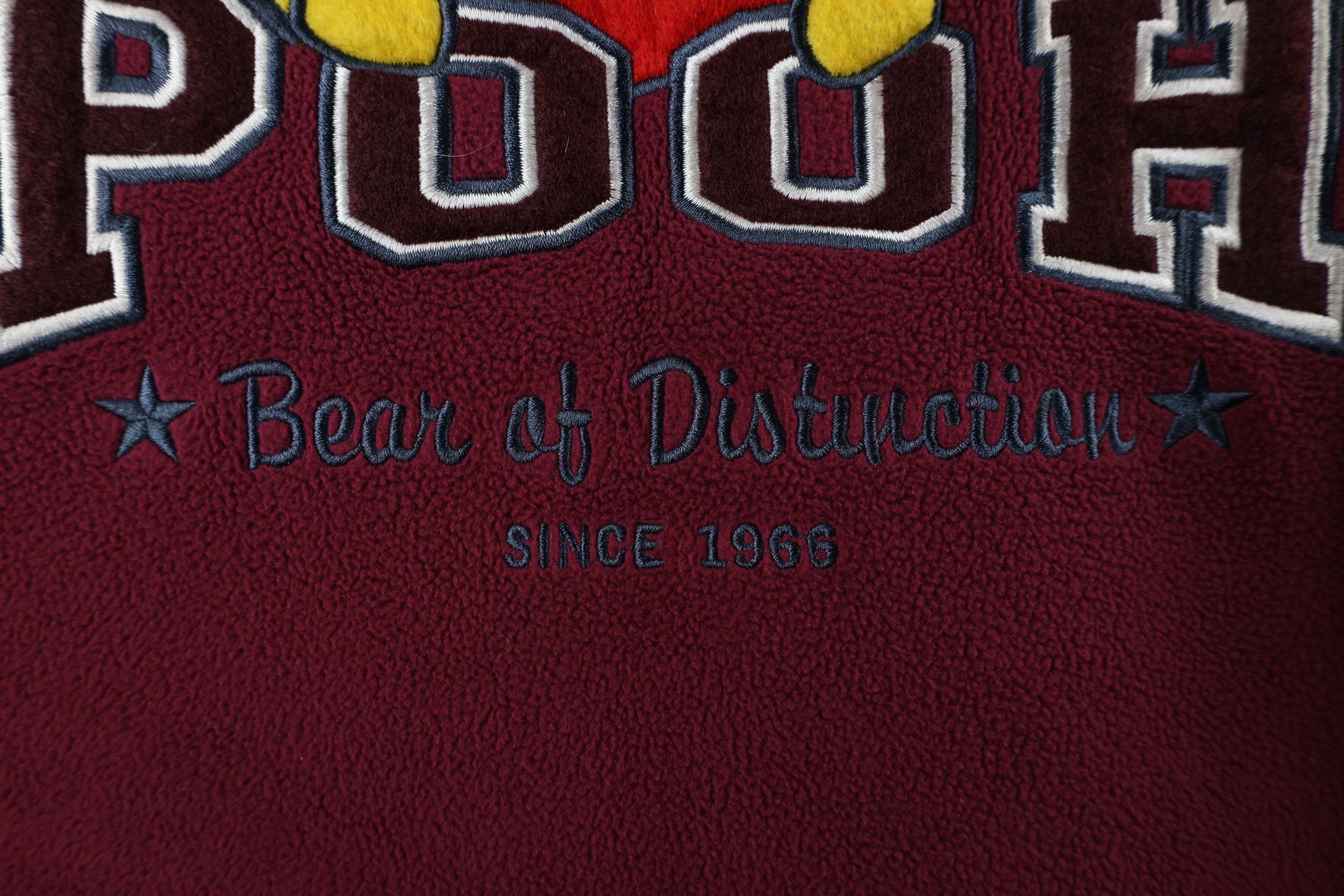 Disney × Vintage Vintage 90s Disney Winnie the Pooh Fleece Sweatshirt Maroon Size XXL / US 16-18 / IT 52-54 - 5 Thumbnail