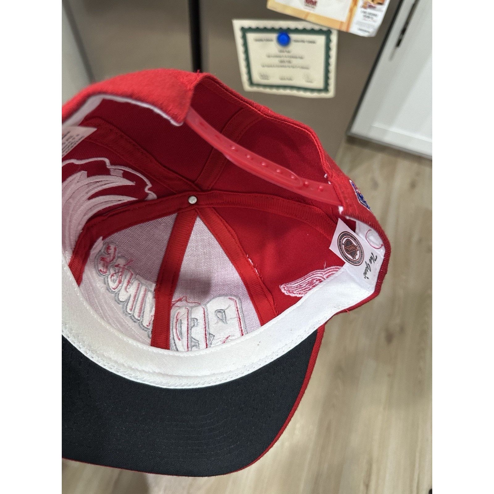 The Game Vintage Detroit Red Wings SnapBack Hat The Game Vtg 90s Zoom Size ONE SIZE - 5 Thumbnail