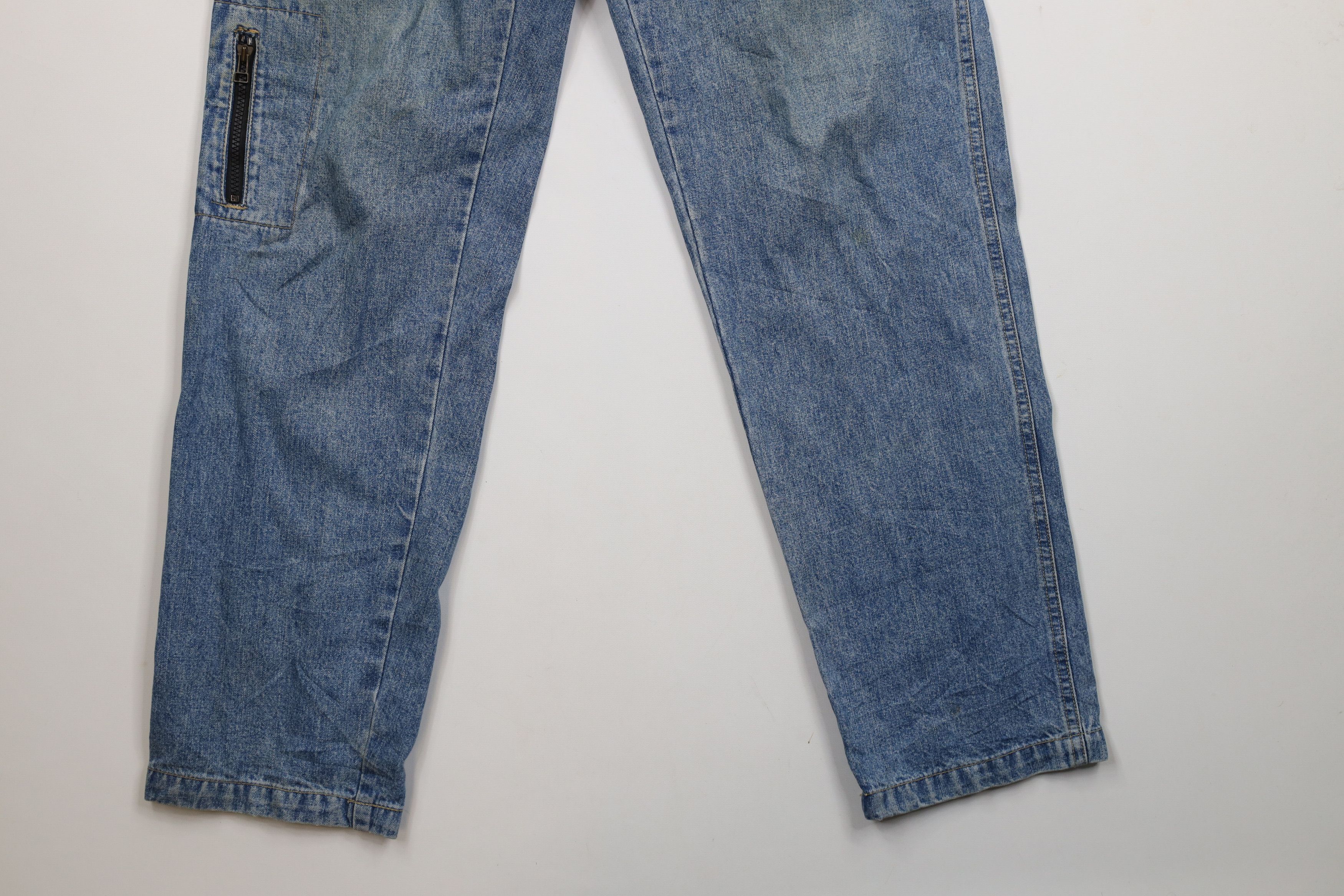 Vintage Vintage 90s Y2K Streetwear Baggy Fit Dungaree Denim Jeans Size US 30 / EU 46 - 4 Thumbnail