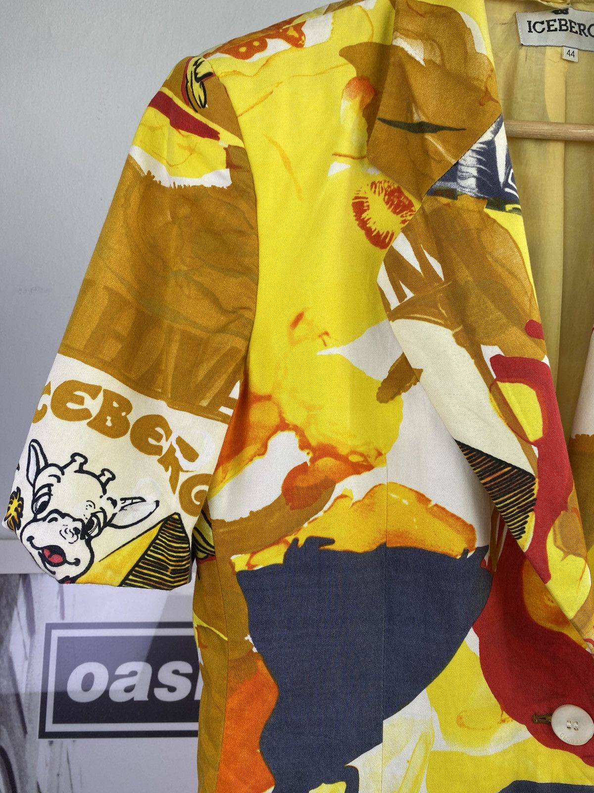 Japanese Brand 90’s Iceberg Smoking Kills Short Sleeve Blazer Jacket Size S / US 4 / IT 40 - 4 Thumbnail