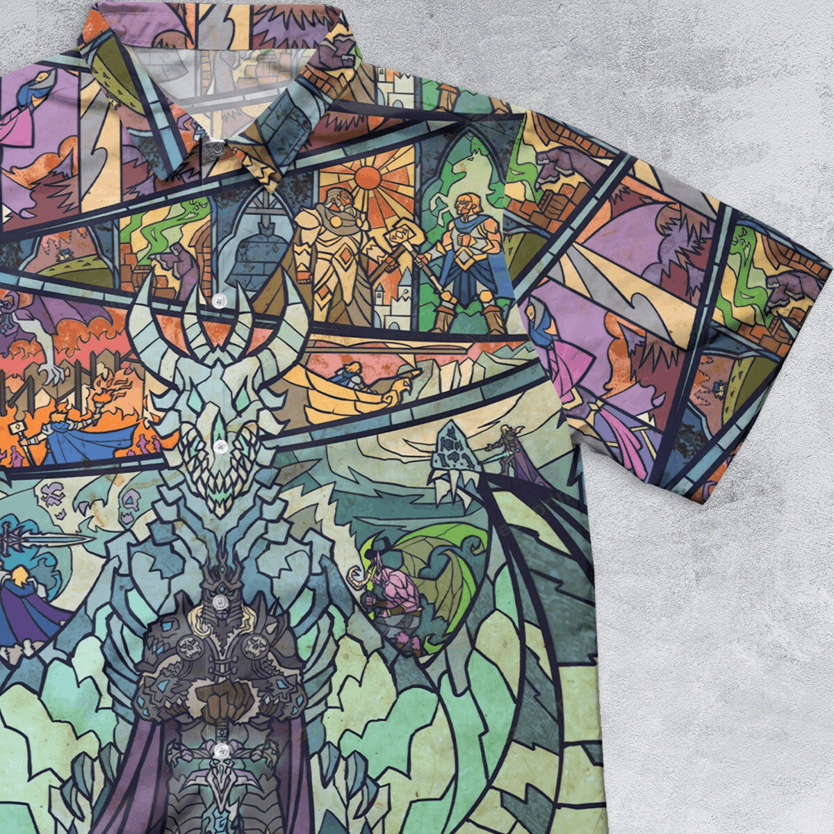 Designer × The Unbranded Brand Arthas Menethil World of Warcraft Stain Glass Shirt Size US S / EU 44-46 / 1 - 1 Thumbnail