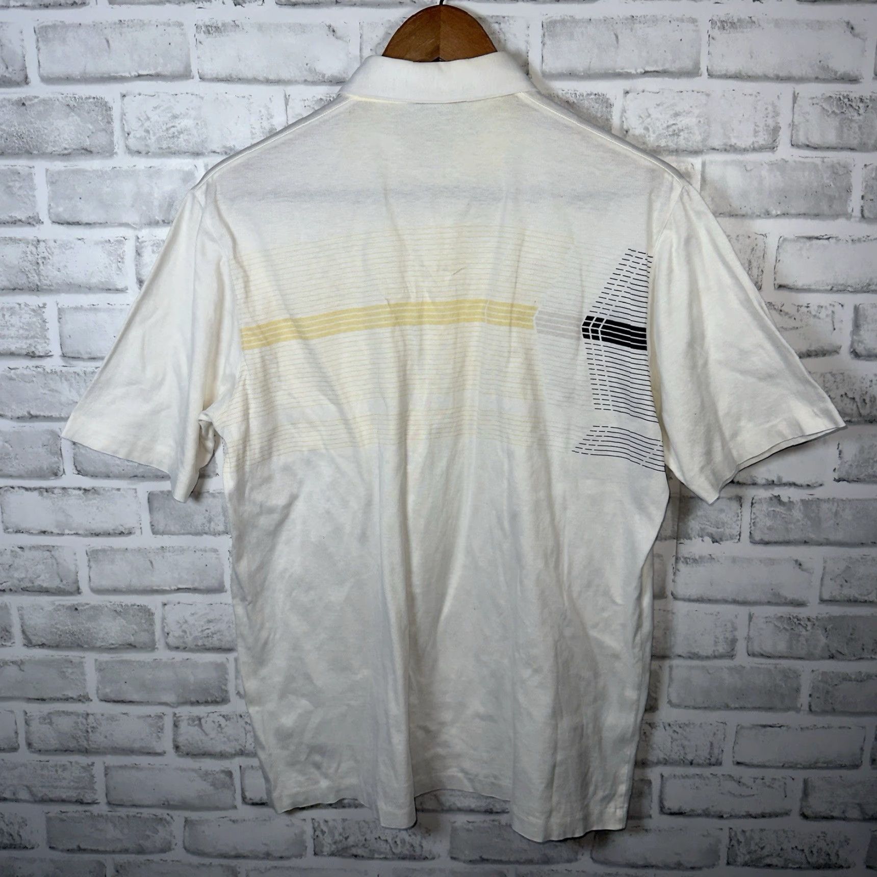 Vintage VINTAGE Polo Golf Arnold Palmer Striped Cotton Polo Shirt Mens Size L White Size US L / EU 52-54 / 3 - 5 Thumbnail