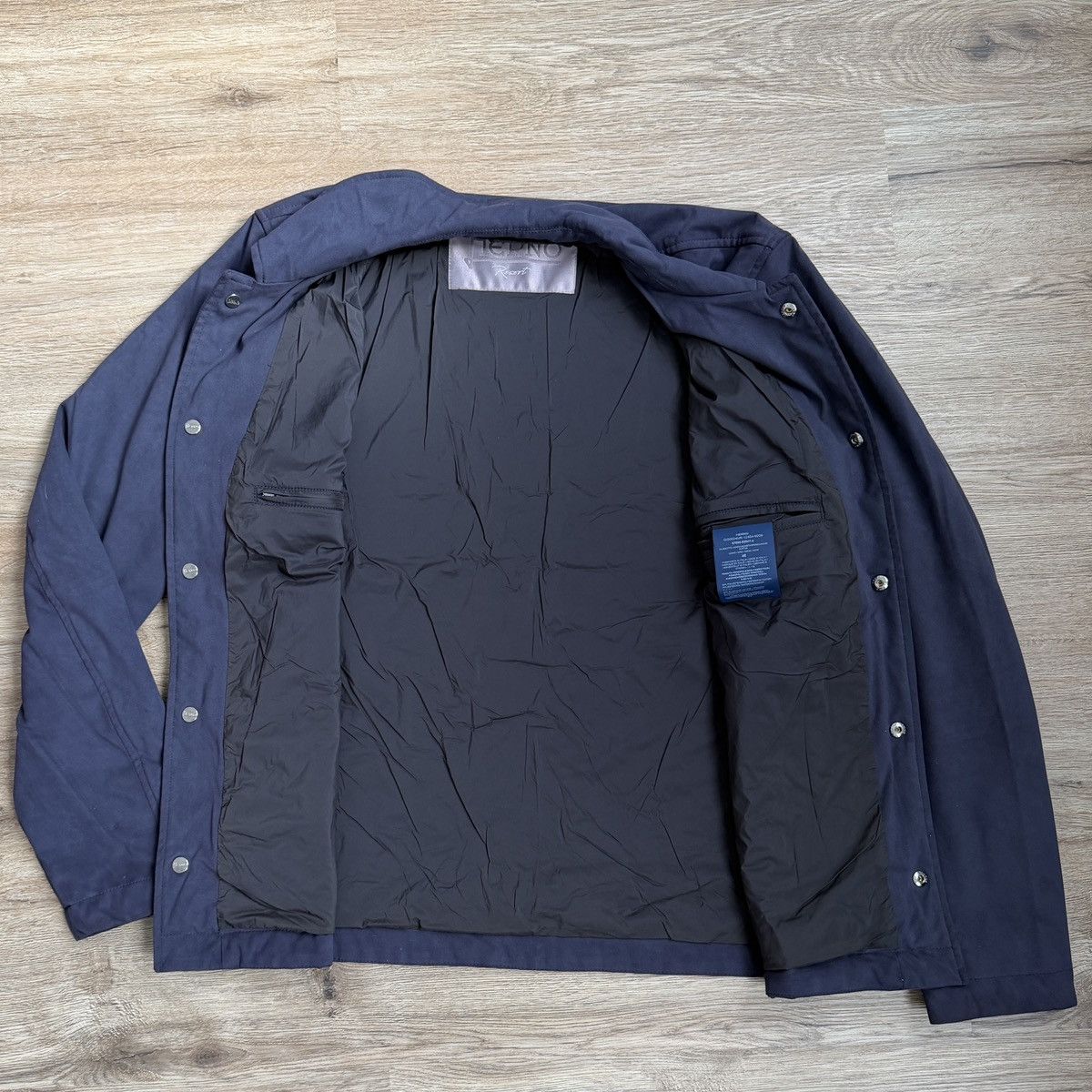 Herno Herno Jacket Woven Snap Front Blue Size US M / EU 48-50 / 2 - 5 Thumbnail