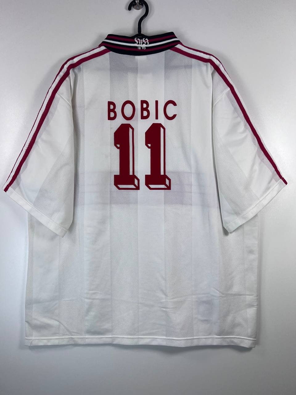 Adidas Vintage Adidas VfB Stuttgart 96-97 Home Shirt Bobic #11 XXL Size US XXL / EU 58 / 5 - 7 Thumbnail