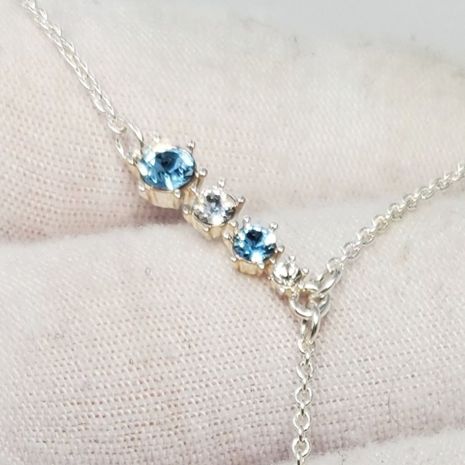 Disney Disney Frozen Snowflake Necklace with Blue Rhinestone Size ONE SIZE - 3 Thumbnail