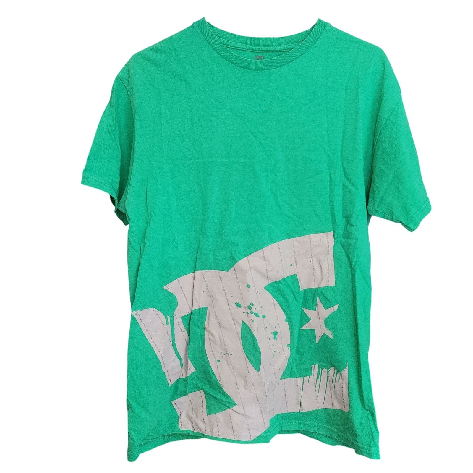 DC DC Skatewear Men's M Green Short Sleeve Logo Graphic Tee Size US M / EU 48-50 / 2 - 1 Thumbnail