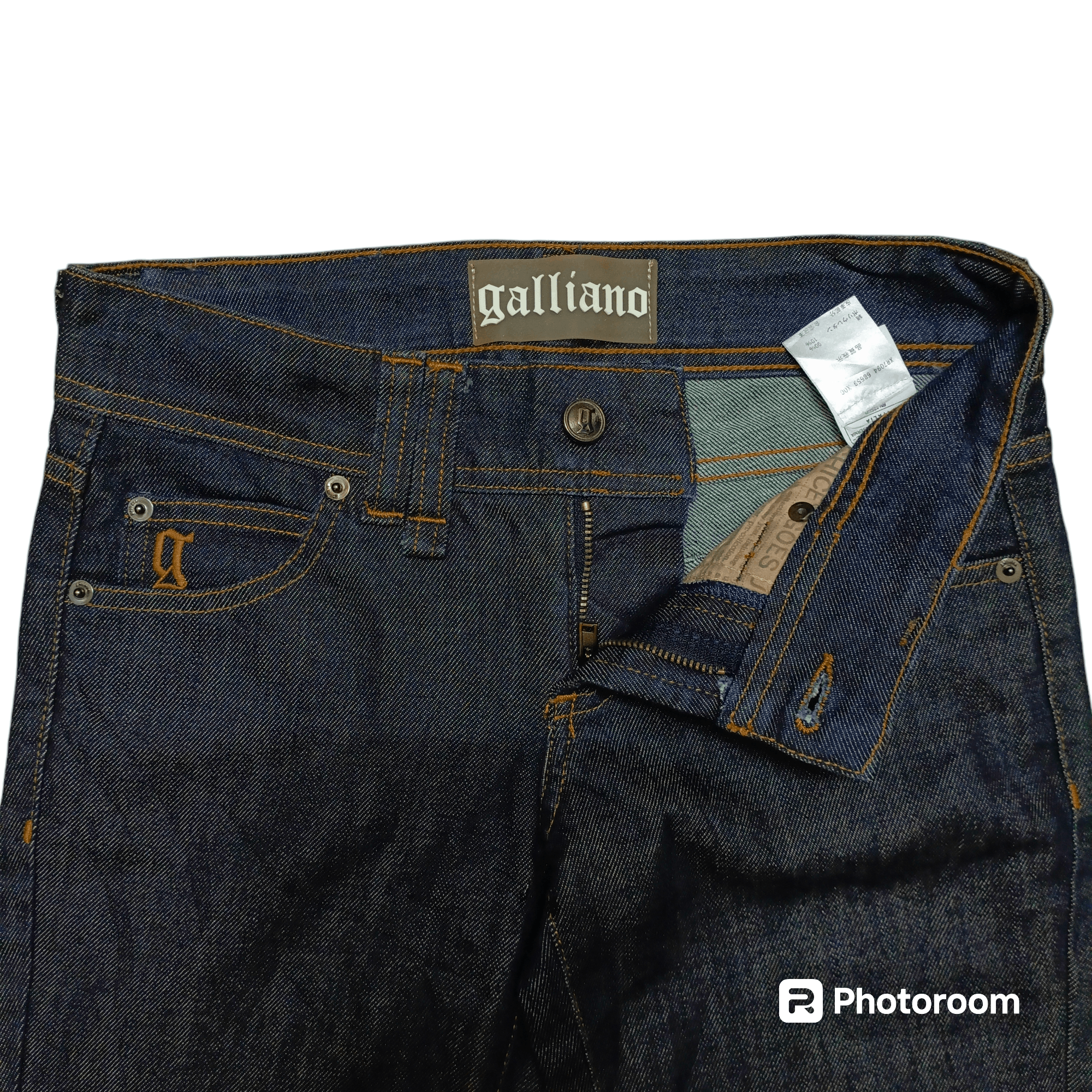 John Galliano John Galliano Cotton Blend Boyfriend Fit Jeans Size 28" / US 6 / IT 42 - 6 Thumbnail