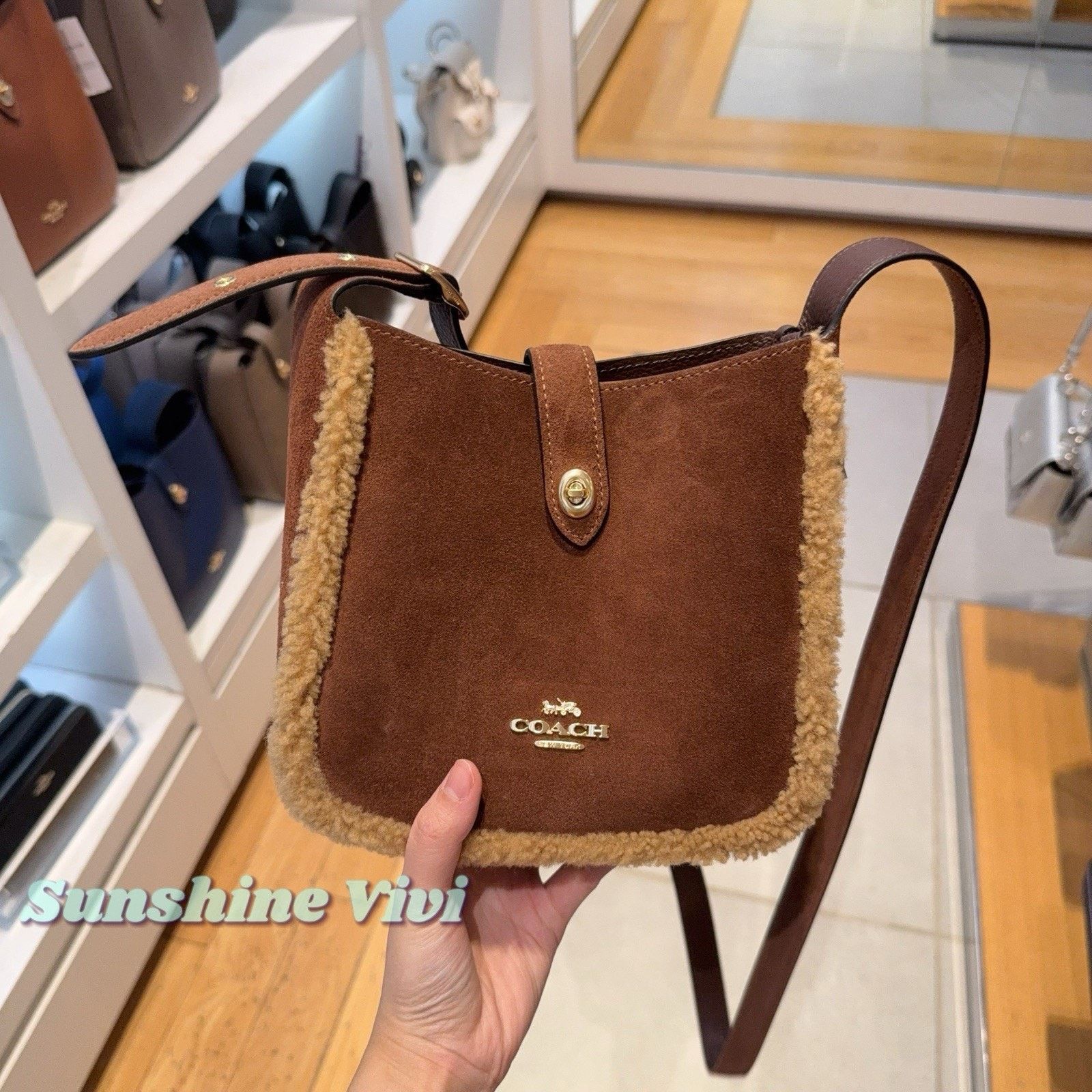Coach NWT Coach CDC41 Hadley Mini Crossbody Bag Vintage Brown Size ONE SIZE - 1 Thumbnail