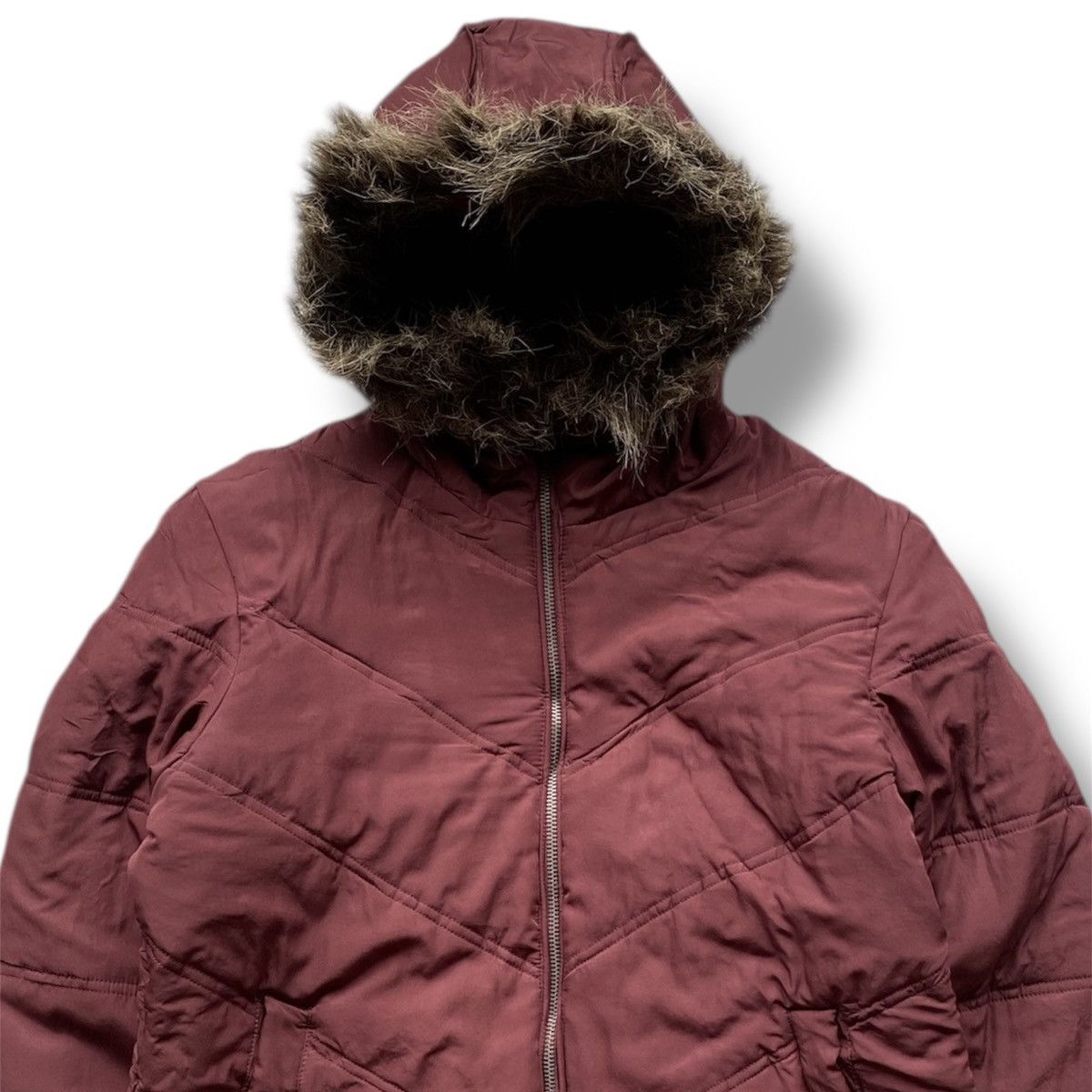 Japanese Brand 🔥Klein Plus Homme Fur Jacket maroon Japanese brand Size US M / EU 48-50 / 2 - 4 Thumbnail