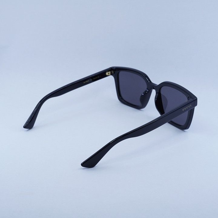 Gucci Gucci GG1582SK 001 Sunglasses Shiny Black Square Frame, Grey Size ONE SIZE - 11 Thumbnail