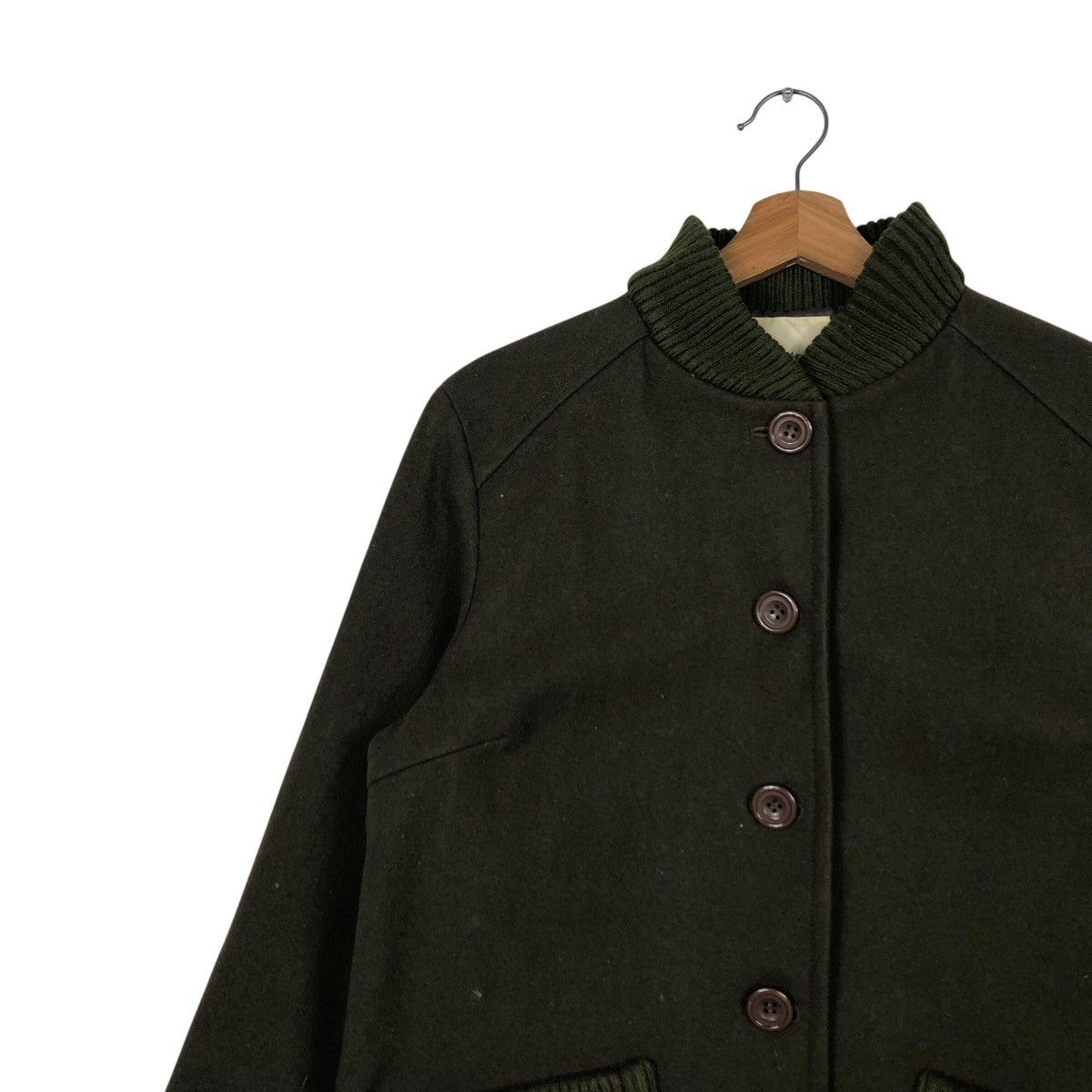 Japanese Brand Vintage Wool Button Jacket Military Sab Street Issey Miyake Size US M / EU 48-50 / 2 - 8 Thumbnail