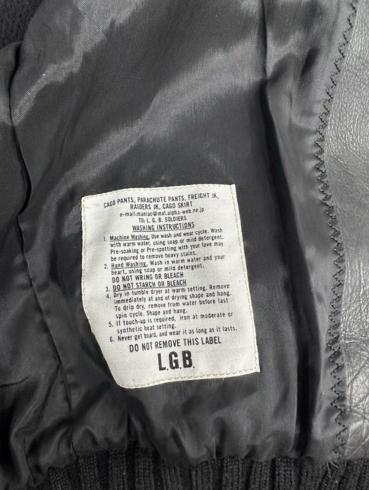 Le Grande Bleu (L.G.B.) LGB Bono Rider Cow Leather Jacket Size US XXS / EU 40 - 9 Thumbnail